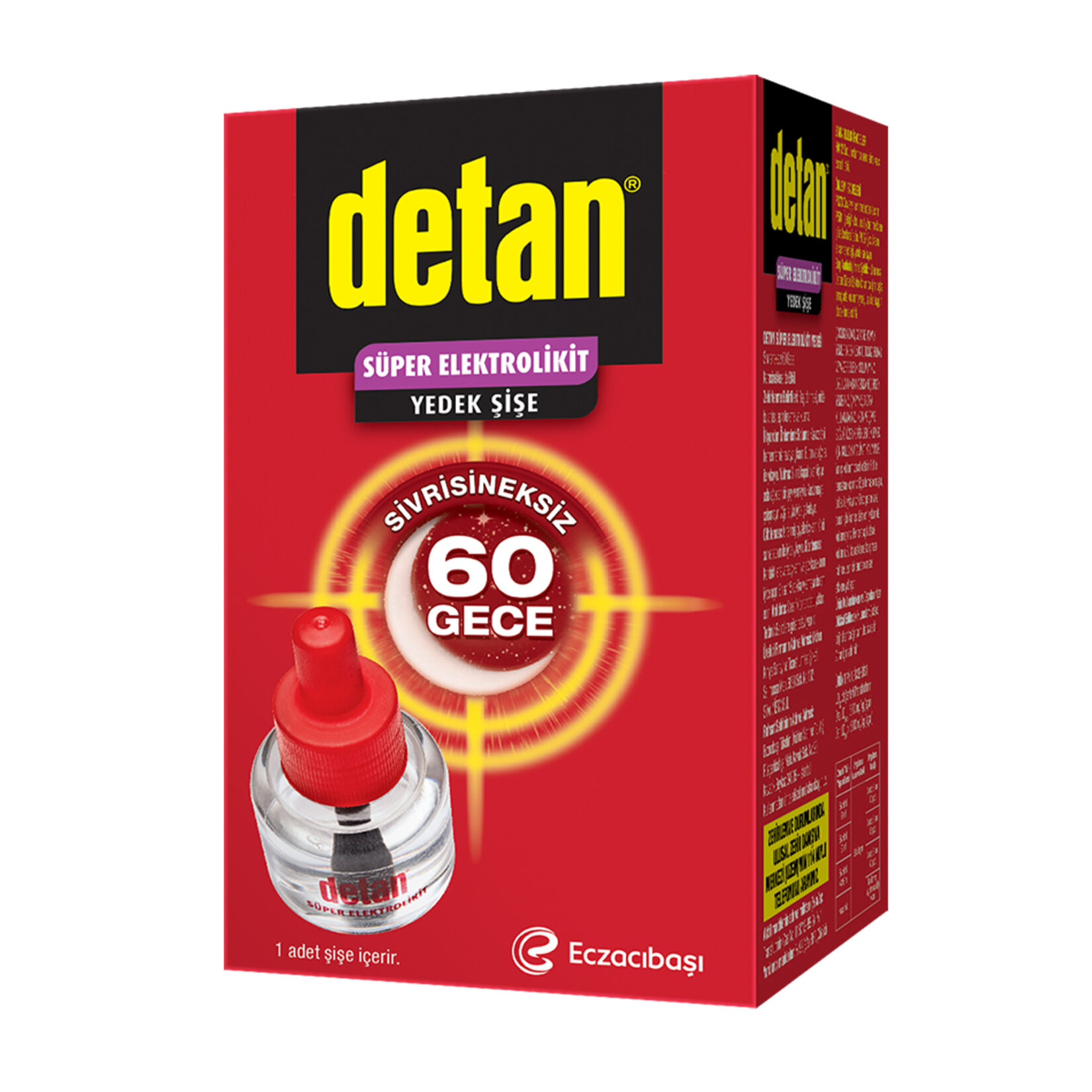 Detan Sivrisineksiz 60 Gece Elektrolikit 48.93 Ml