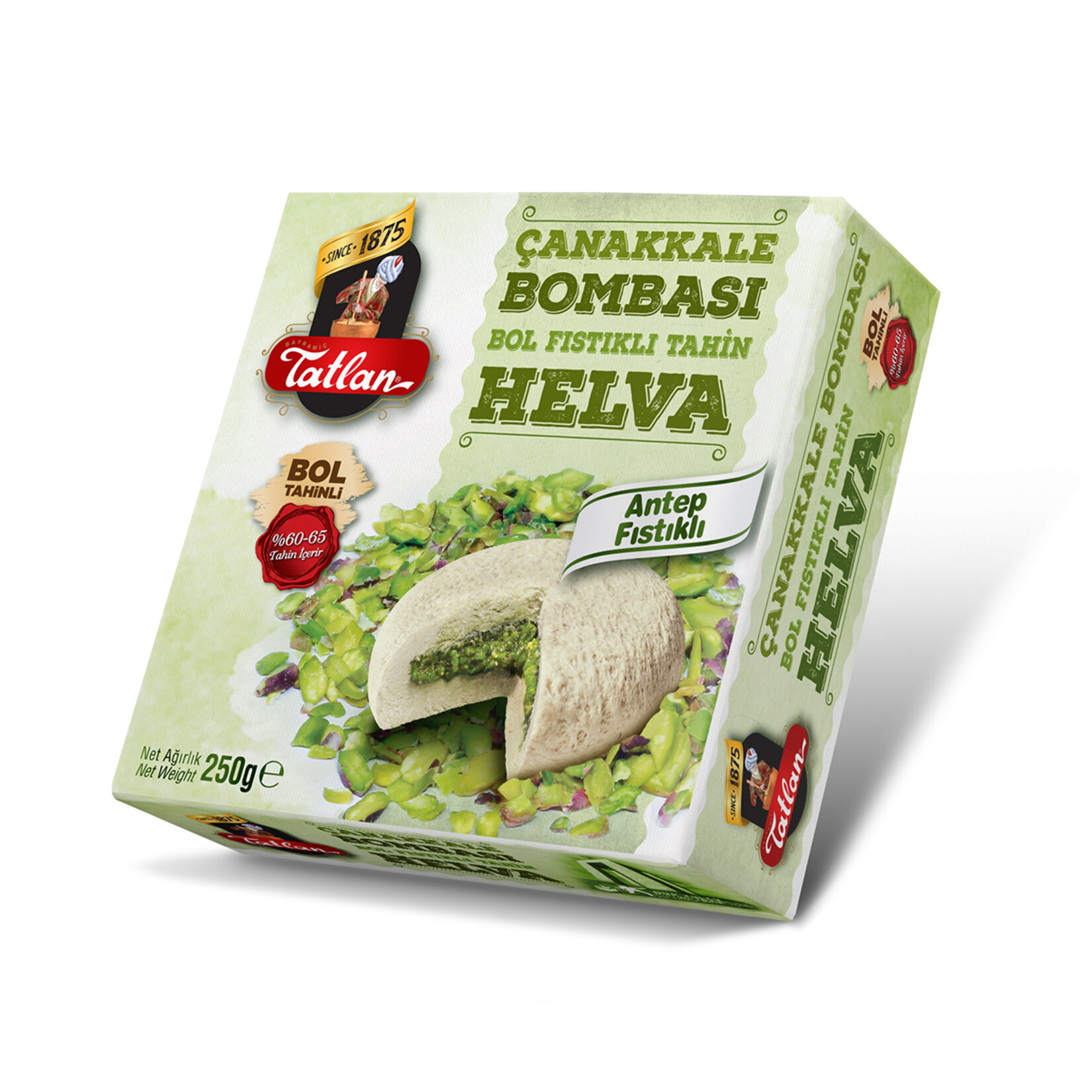 Tatlan Çanakkale Bombası Antep Fıstıklı Helva 250 G
