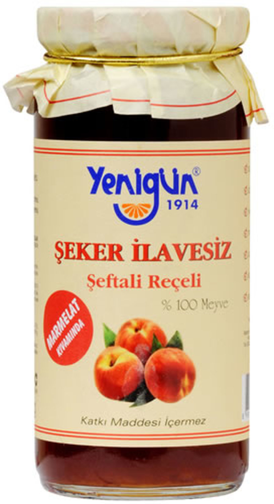 Yenigün Şeker İlavesiz Şeftali Reçeli 290 G