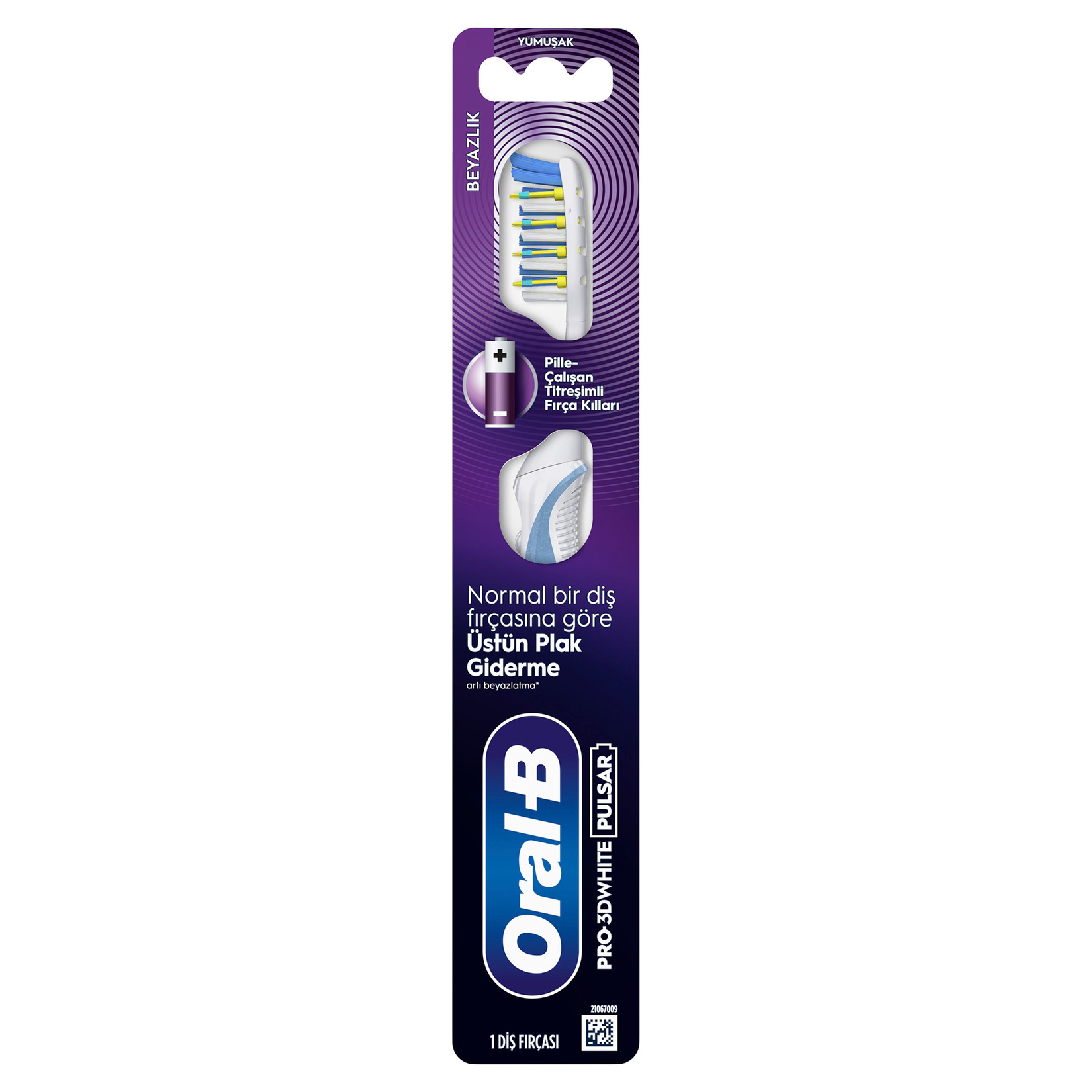 Oral-B Pro-3D White Pulsar Beyazlık Diş Fırçası Yumuşak