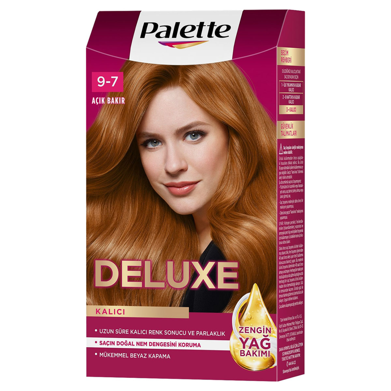 Palette Deluxe 9-7 Açık Bakır Saç Boyası 115 Ml