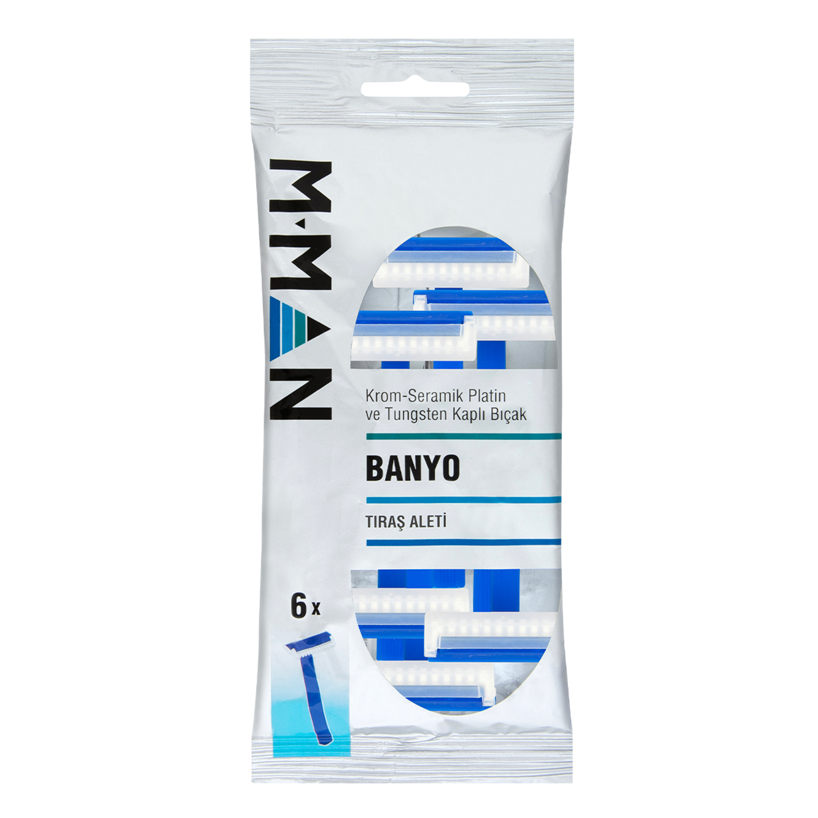 M Man Banyo Tıraş Aleti 6'lı Poşet
