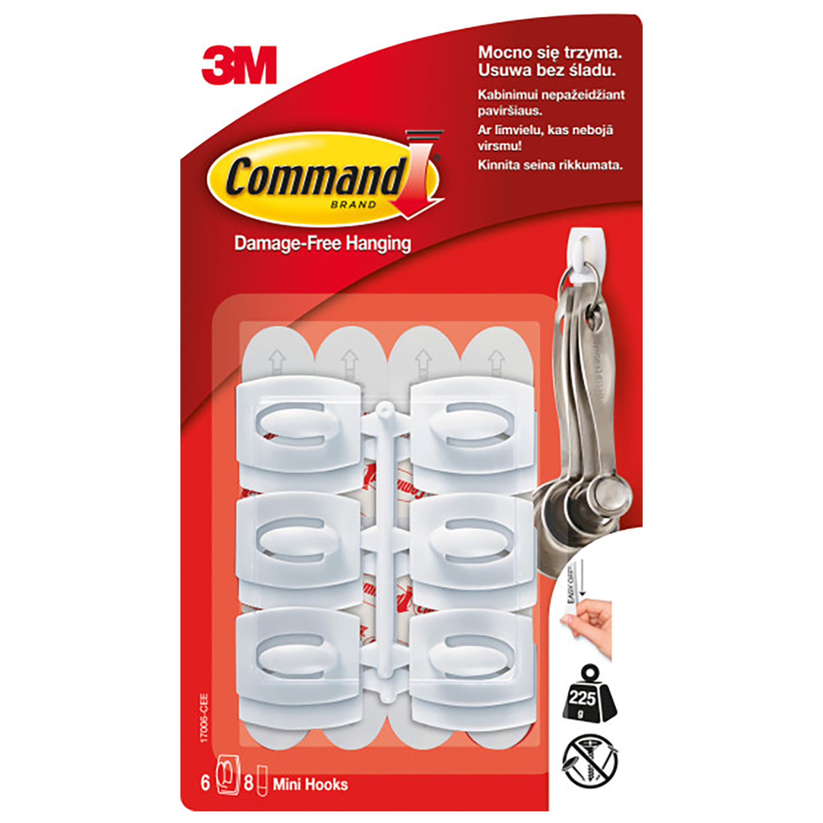 Command Mini Askı 6'lı