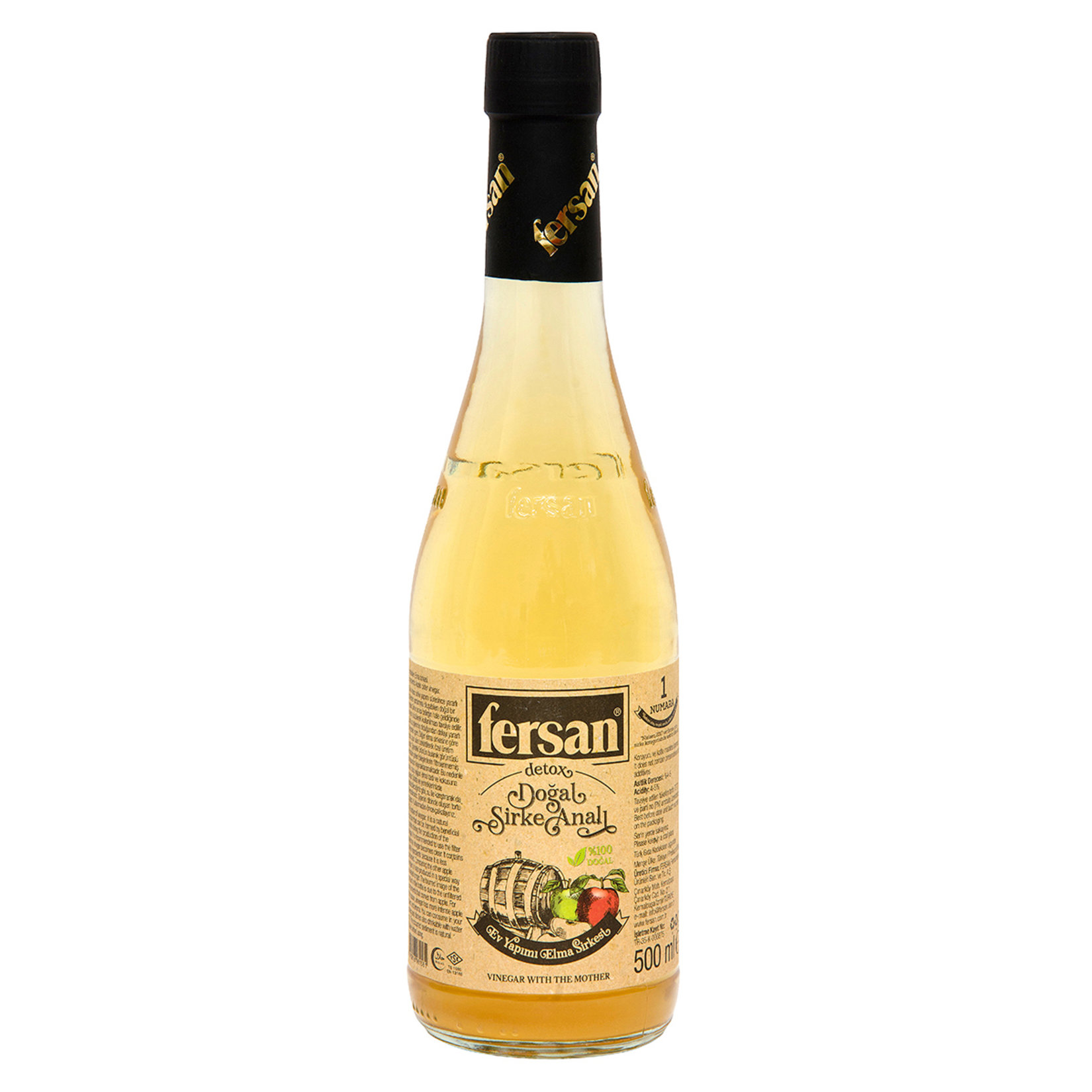 Fersan Detox Doğal Sirke Analı Elma Sirkesi 500 Ml