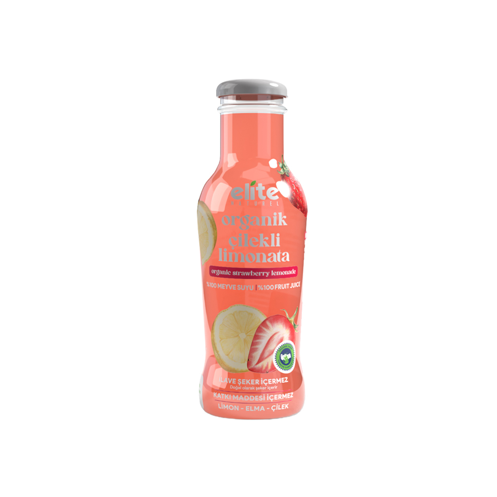 Elite Naturel Organik Çilekli Limonata 250 Ml