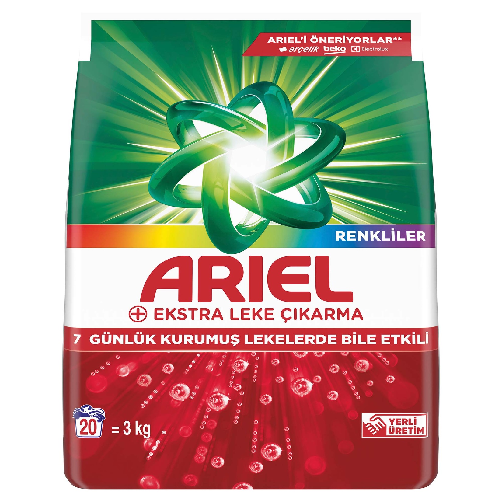 Ariel Oxi Ekstra Hijyen 3Kg 20 Yıkama Renkliler