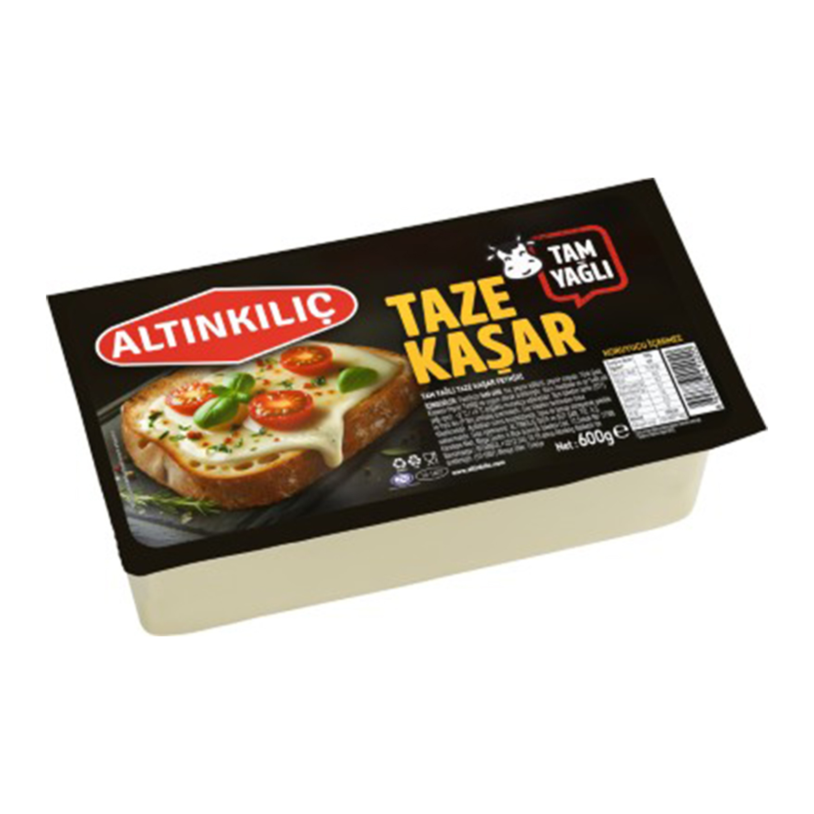 Altınkılıç Tam Yağlı Taze Kaşar 600 G