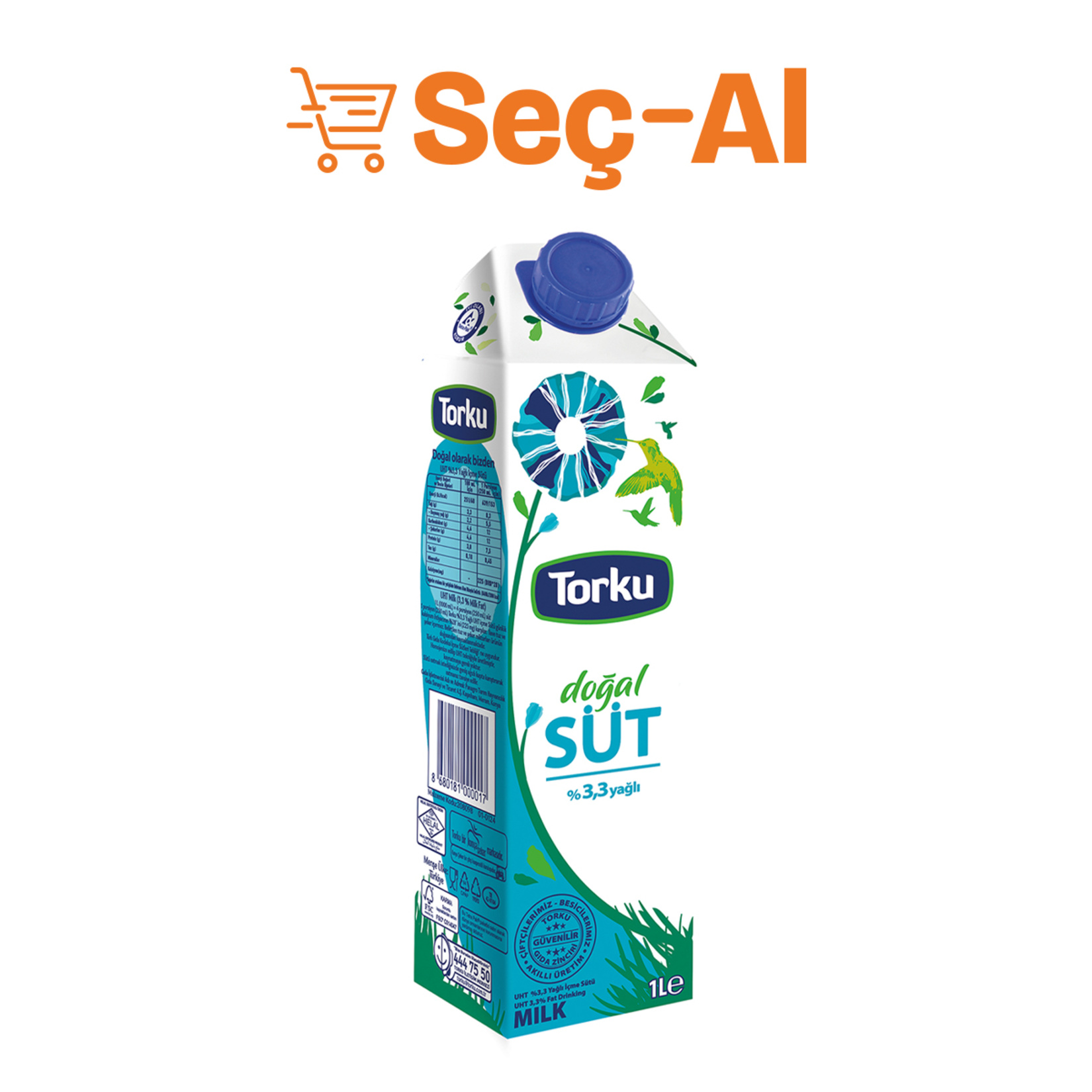 Torku Uht Süt 1 L