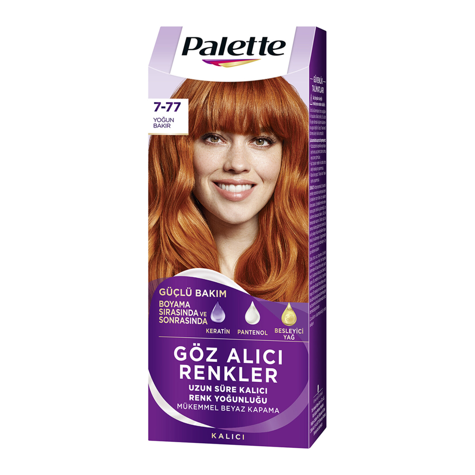 Palette Göz Alıcı Renkler 7-77 Yoğun Bakır Saç Boyası 110 Ml