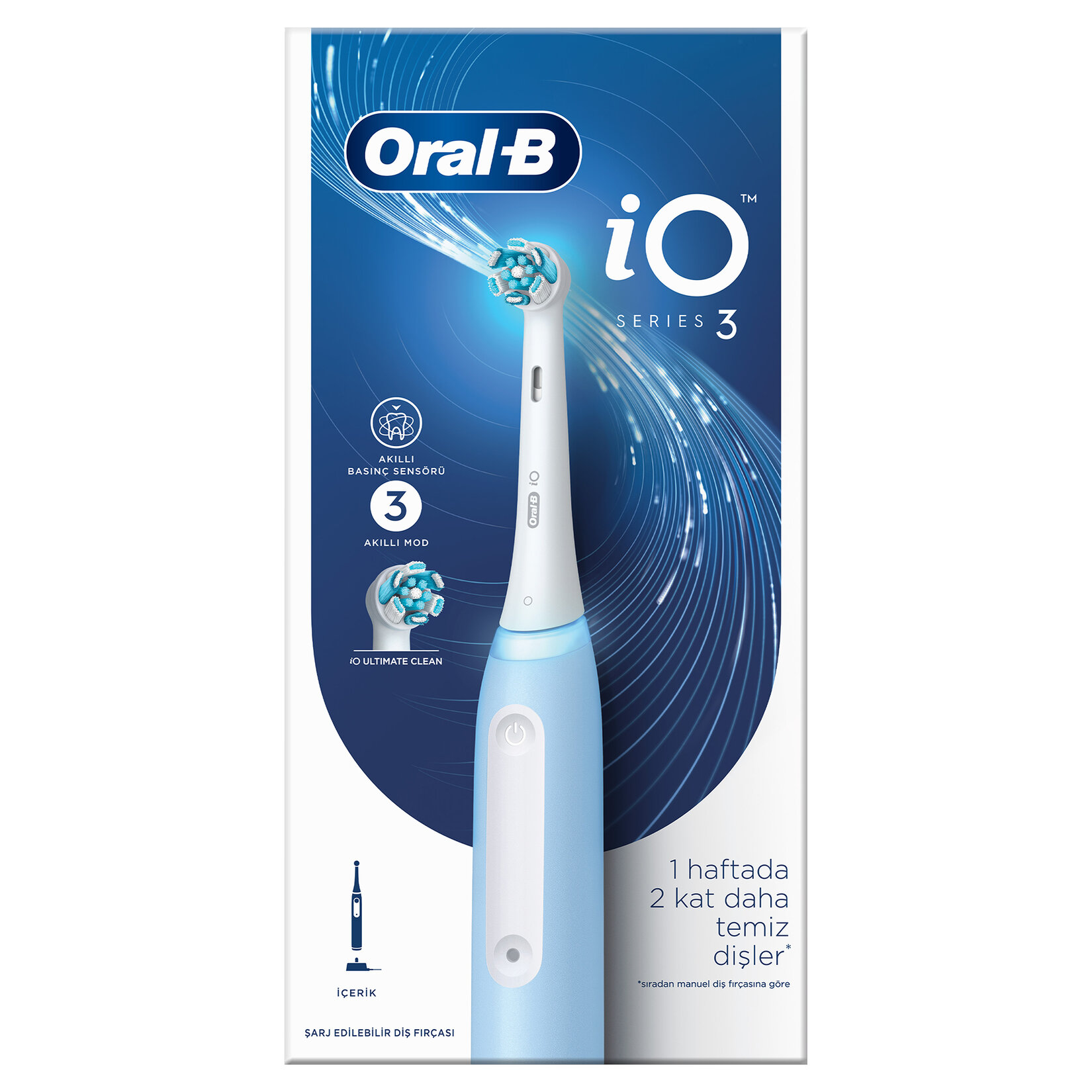 Oral-B Şarjlı Diş Fırçası Io3 Mavi