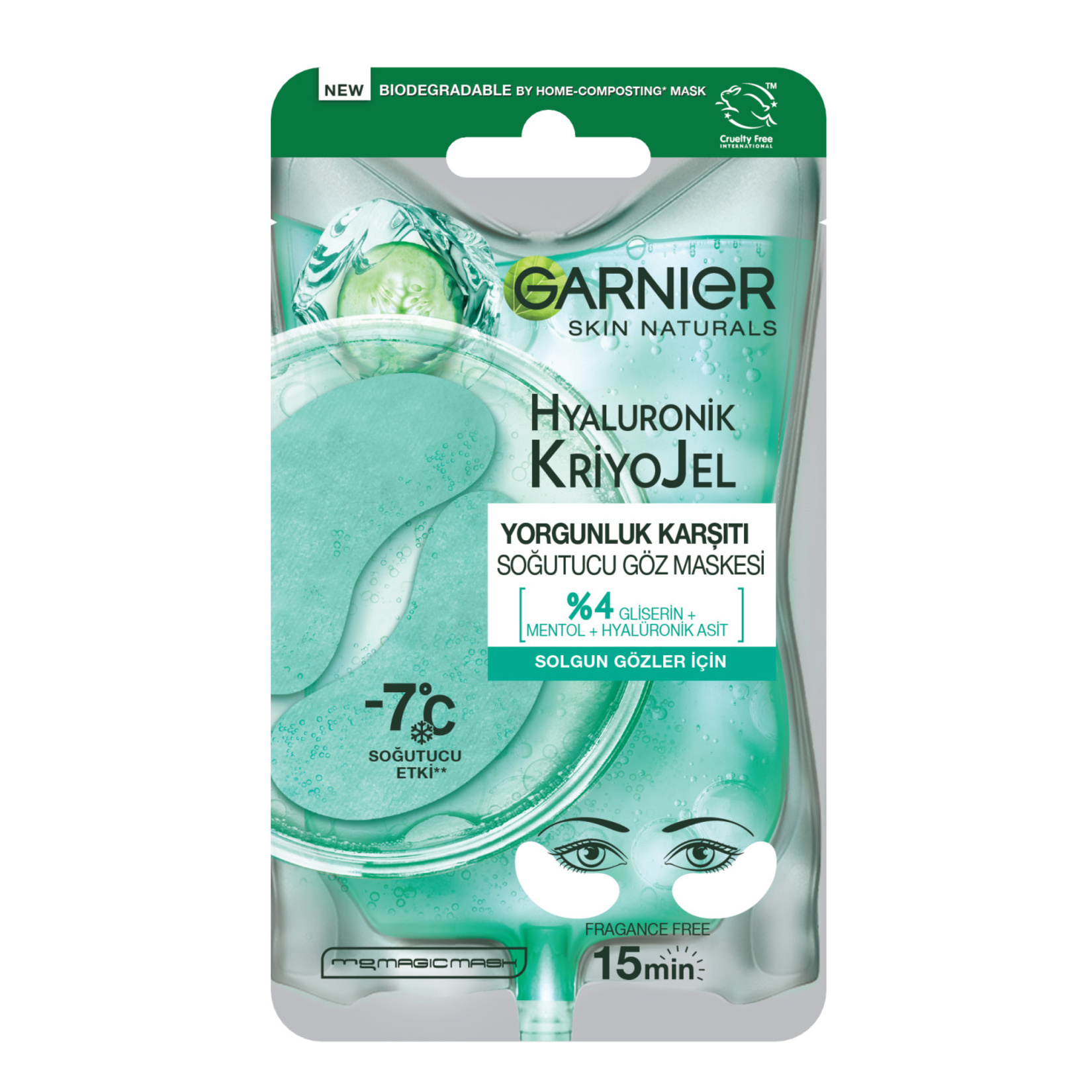 Garnier Hyaluronik Kriyojel Soğutucu Göz Maskesi 5 G