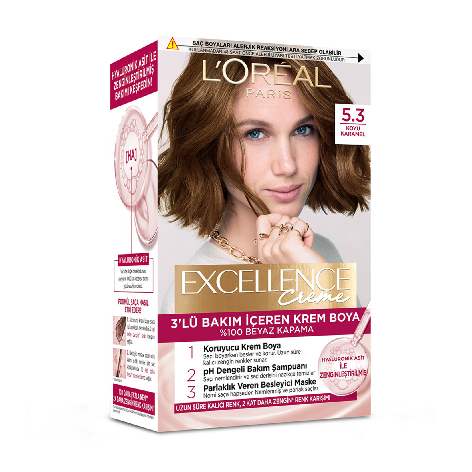Excellence Creme 5.3 Koyu Karamel Saç Boyası 192 Ml