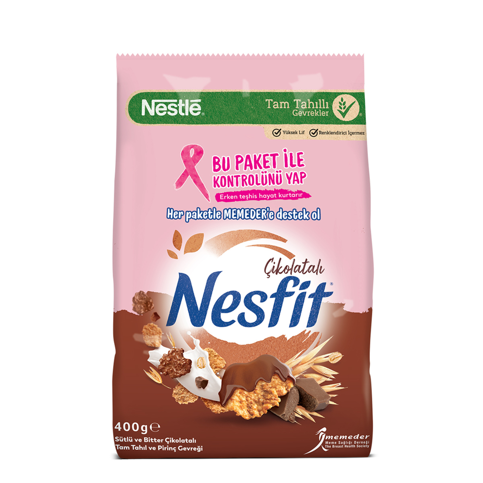 Nestle Nesfit Çikolatalı Tam Tahıl ve Pirinç Gevreği 400 G