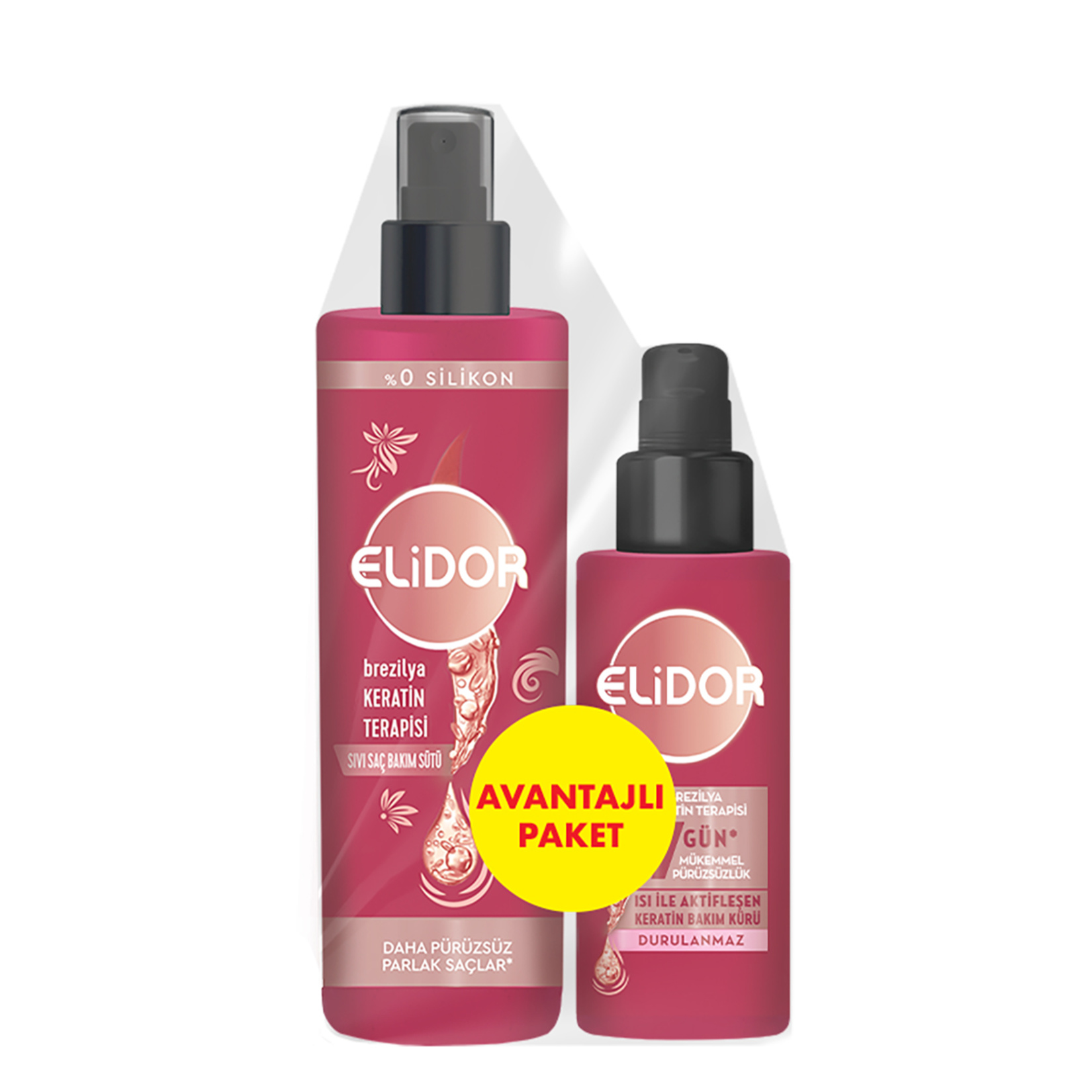 Elidor Brezilya Keratin Bakım Sütü 200 Ml + Kürü 90 Ml