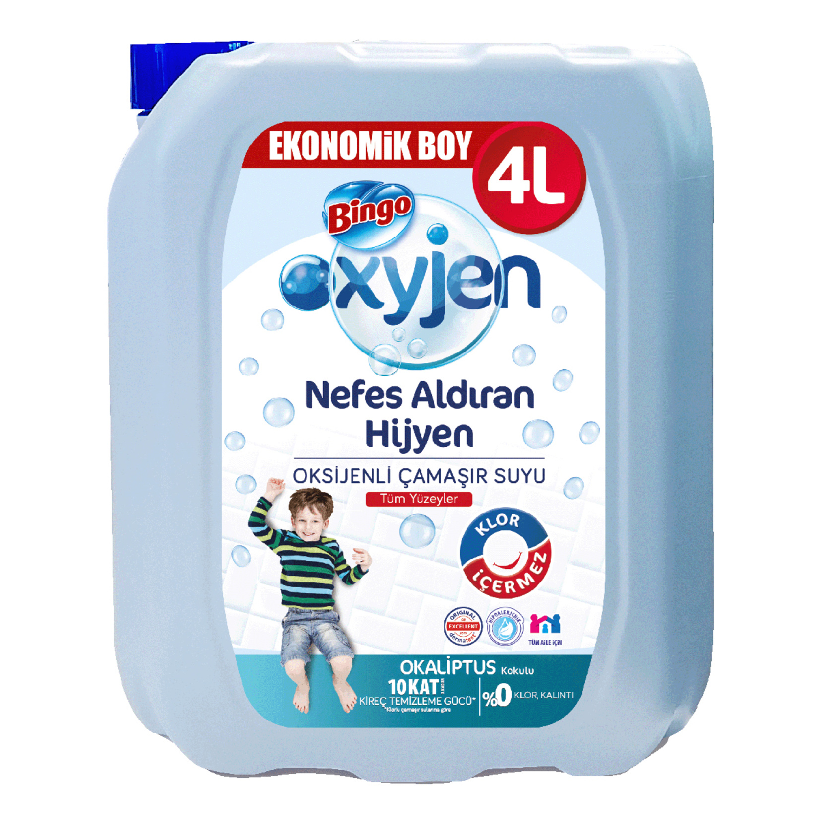 Bingo Oksijen Çamaşır Suyu Okaliptus 4 L
