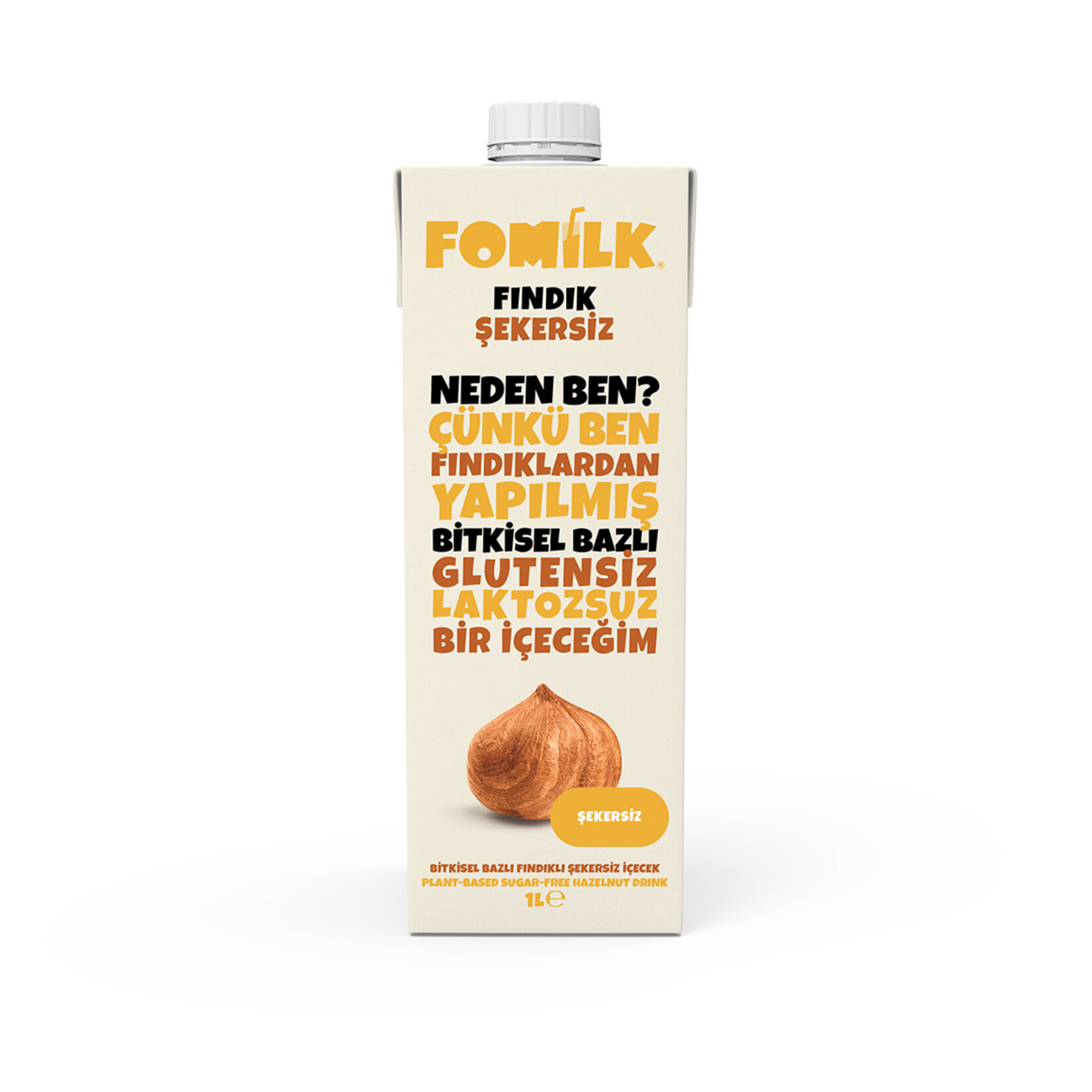 Fomilk Fındık Şekersiz 1 L