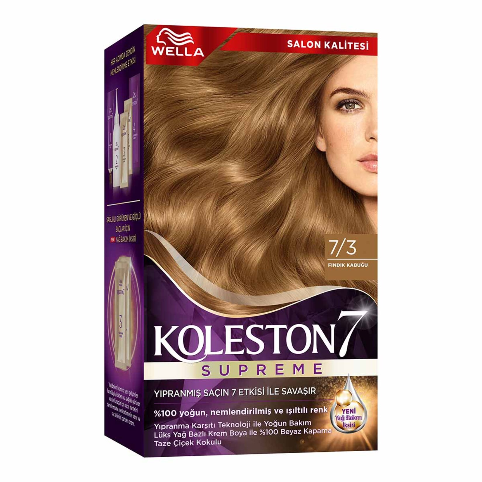 Koleston Supreme Saç Boyası 7/3 Fındık Kabuğu 135 Ml