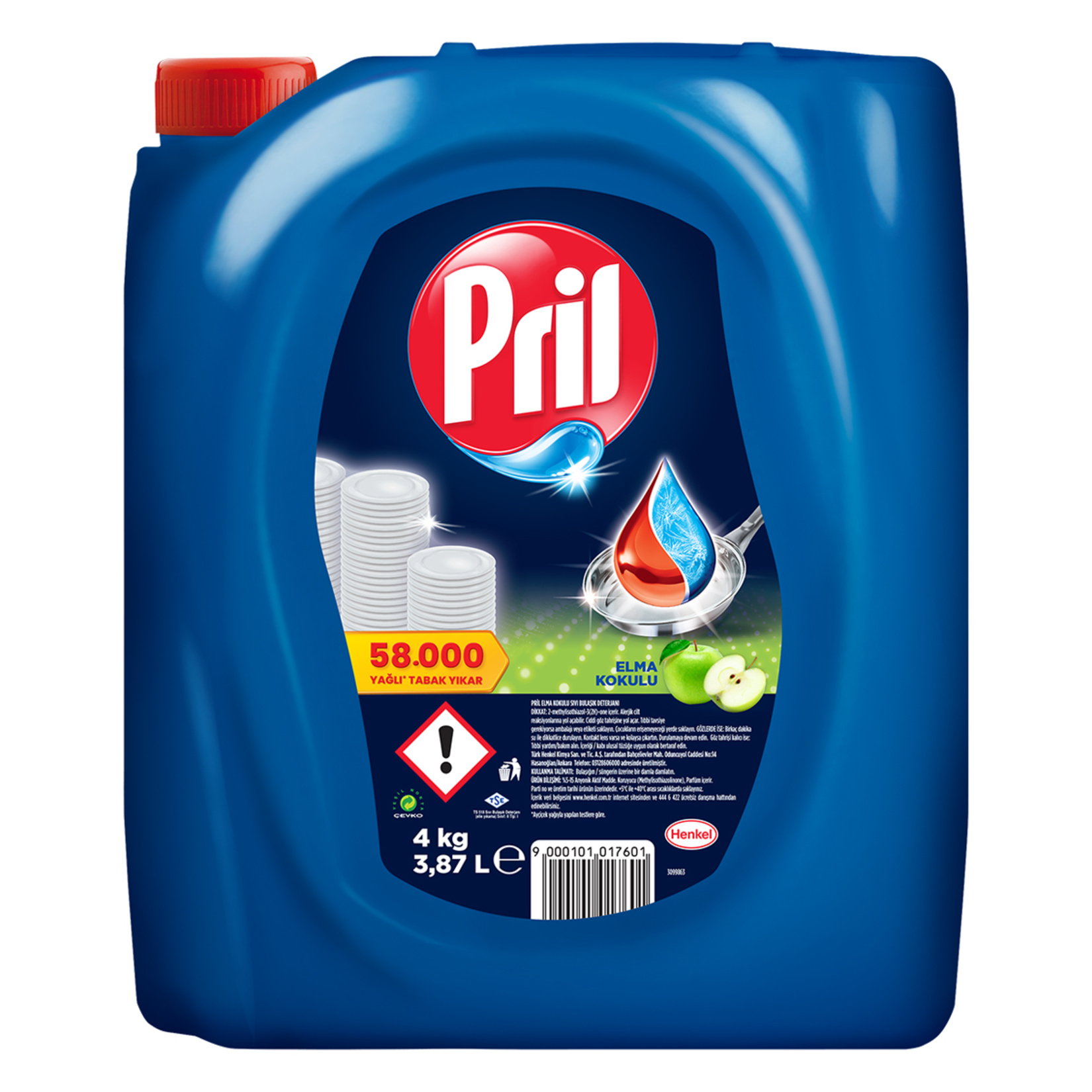 Pril Sıvı Bulaşık Deterjanı 4kg Elma
