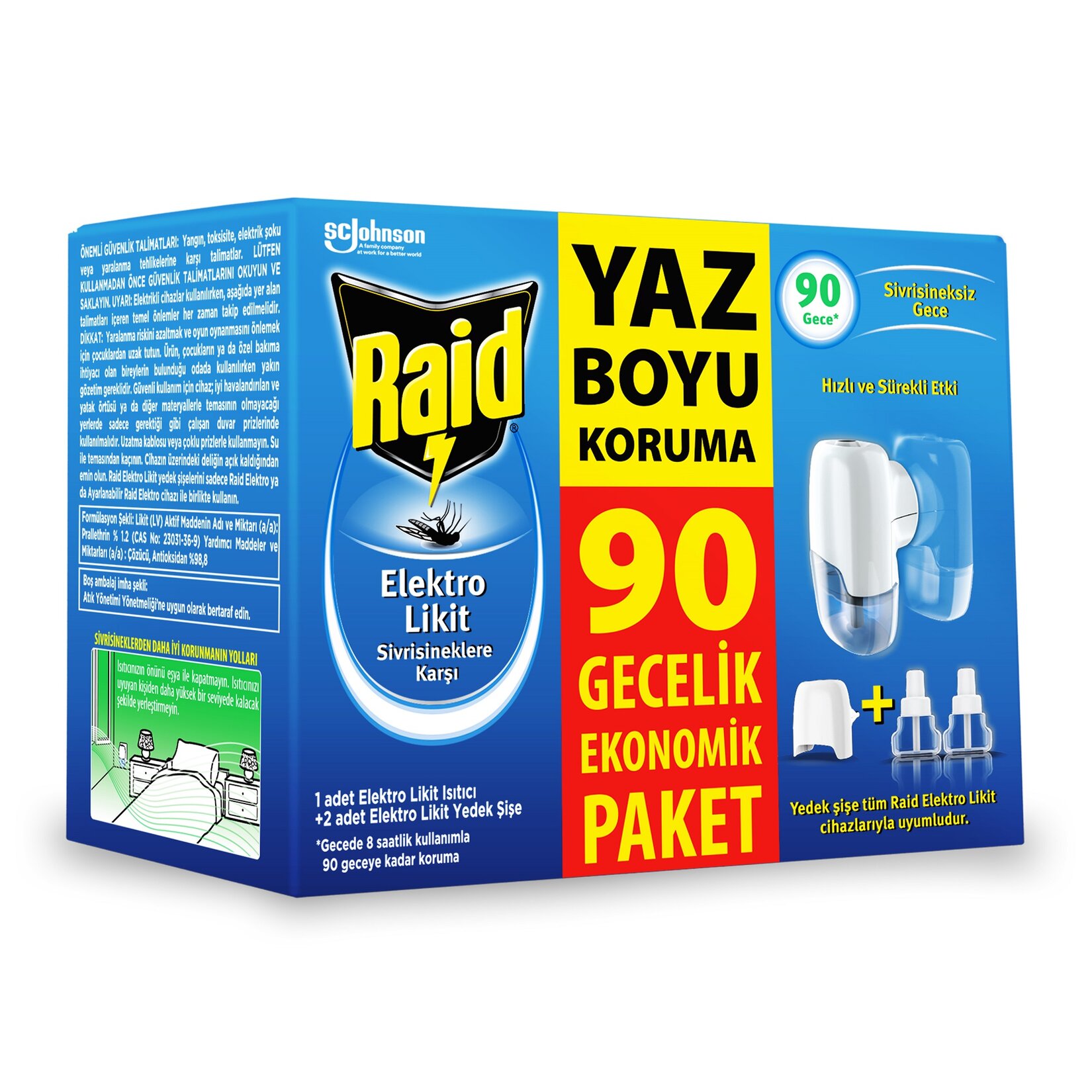 Raid  Makine + Likit Yedek 90 Gece