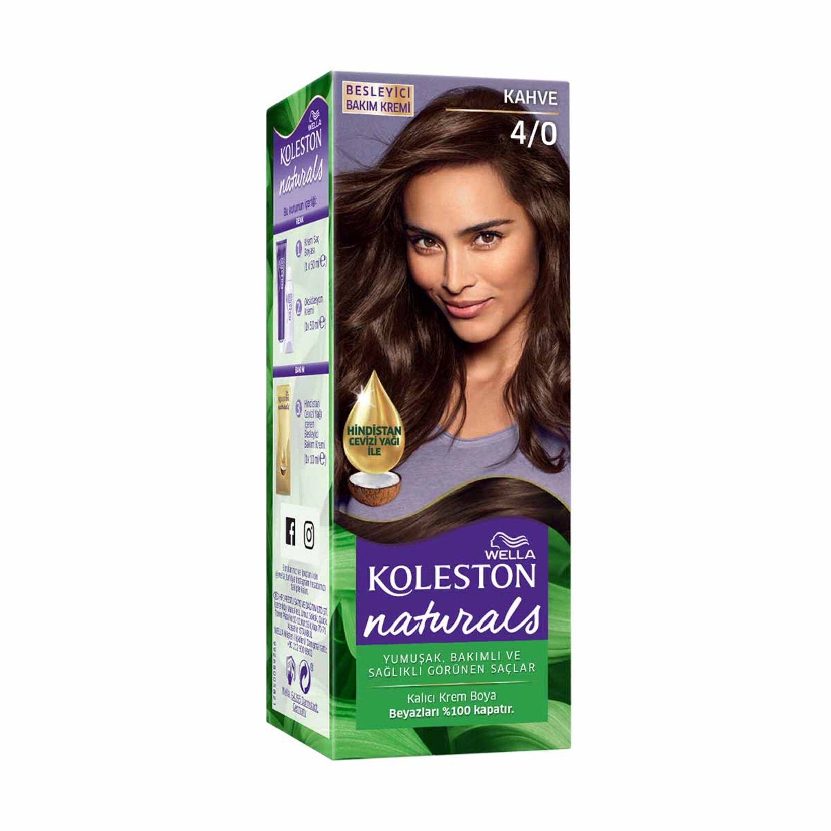Koleston Naturals Saç Boyası 4/0 Kahve 110 Ml