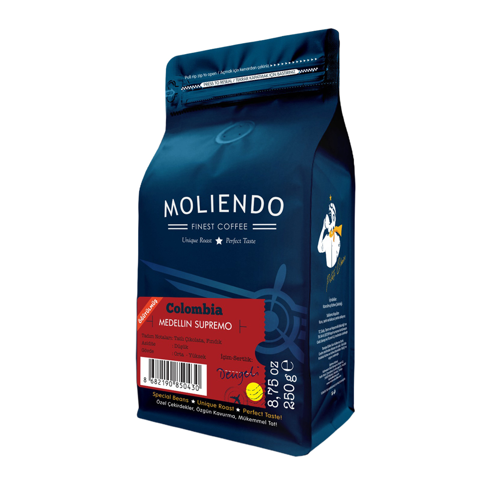 Moliendo Colombia Öğütülmüş Filtre Kahve 250 G