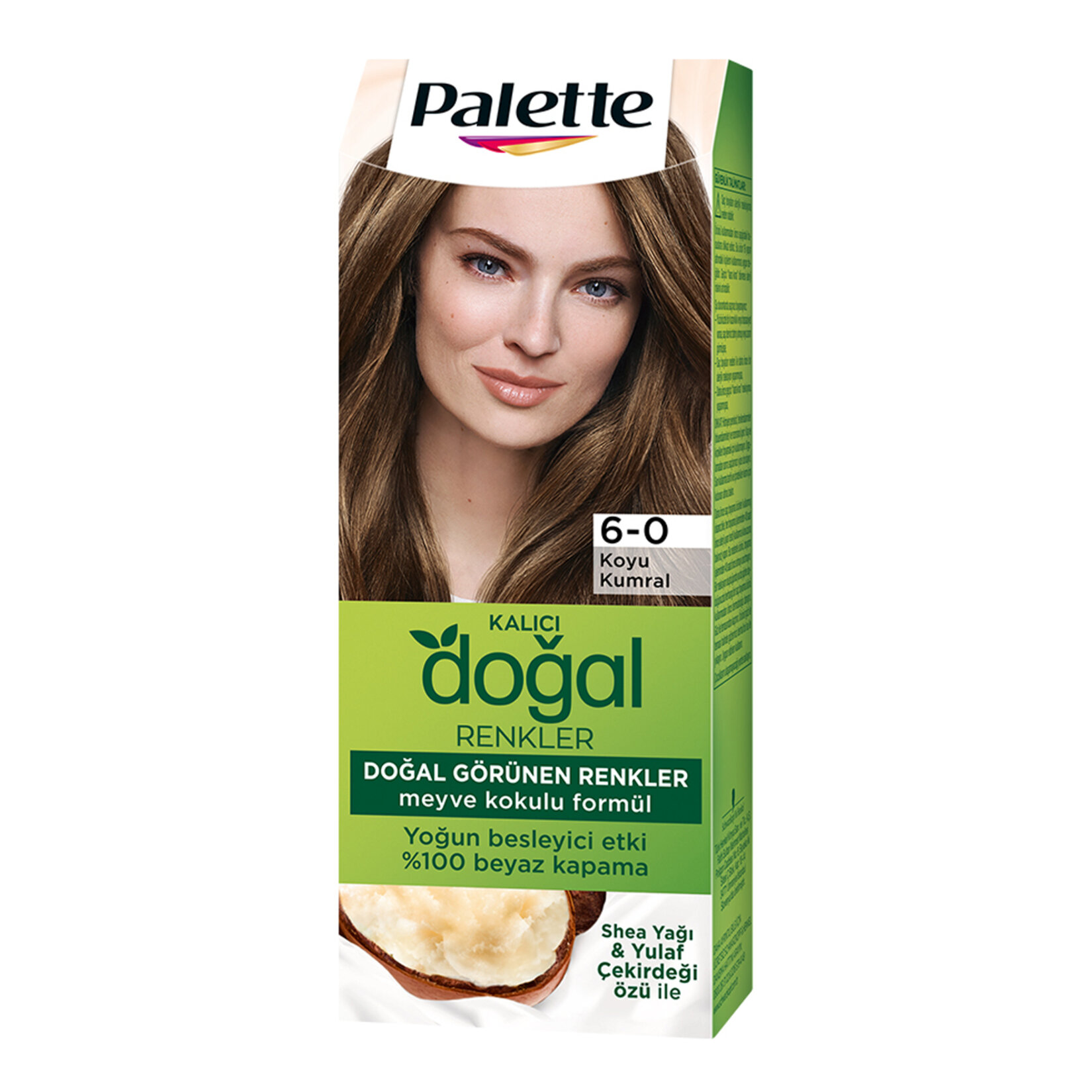 Palette Kalıcı Doğal Renkler 6-0 Koyu Kumral Saç Boyası 110 Ml