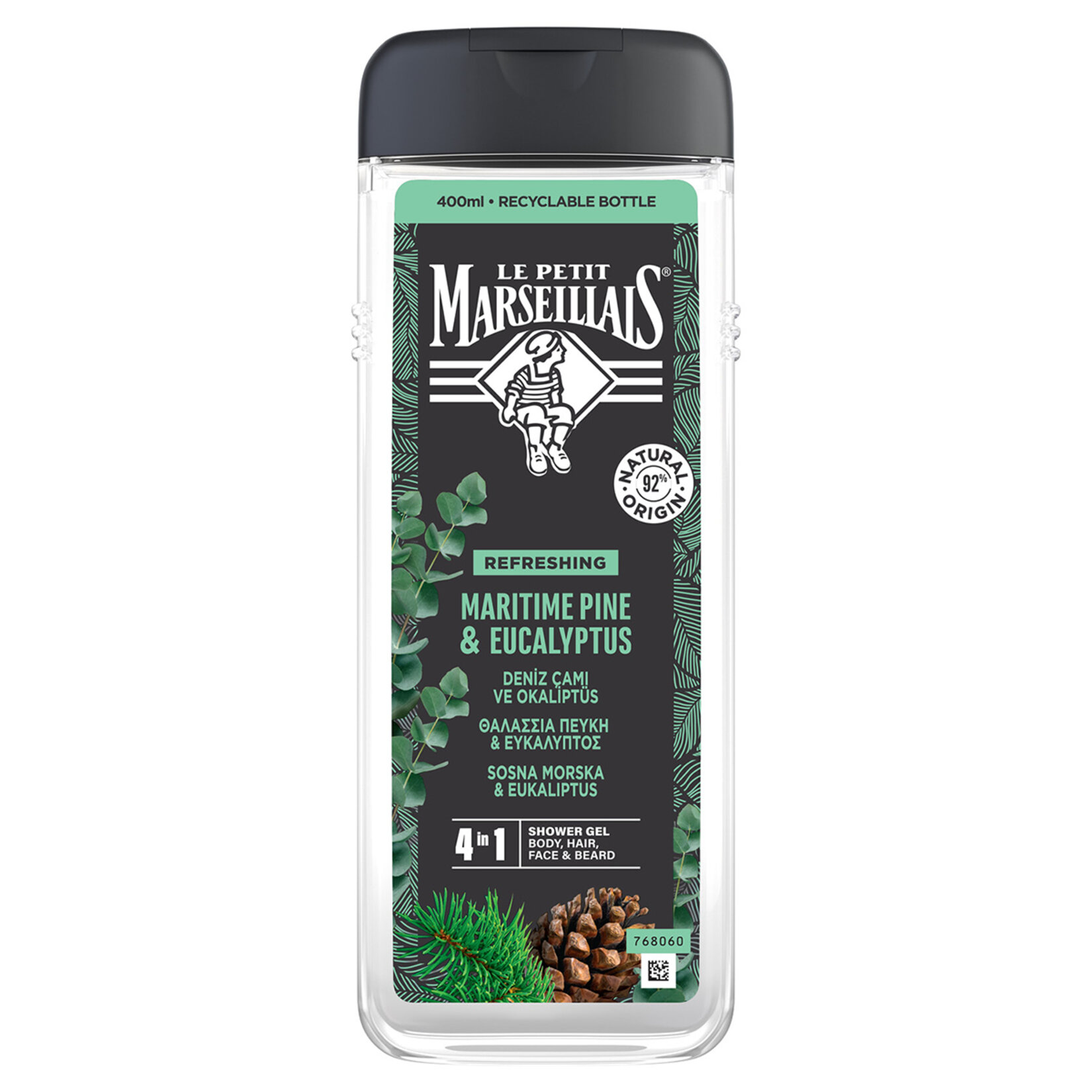 Le Petit Marseillais Men Deniz Çamı & Okaliptüs Duş Jeli 400Ml