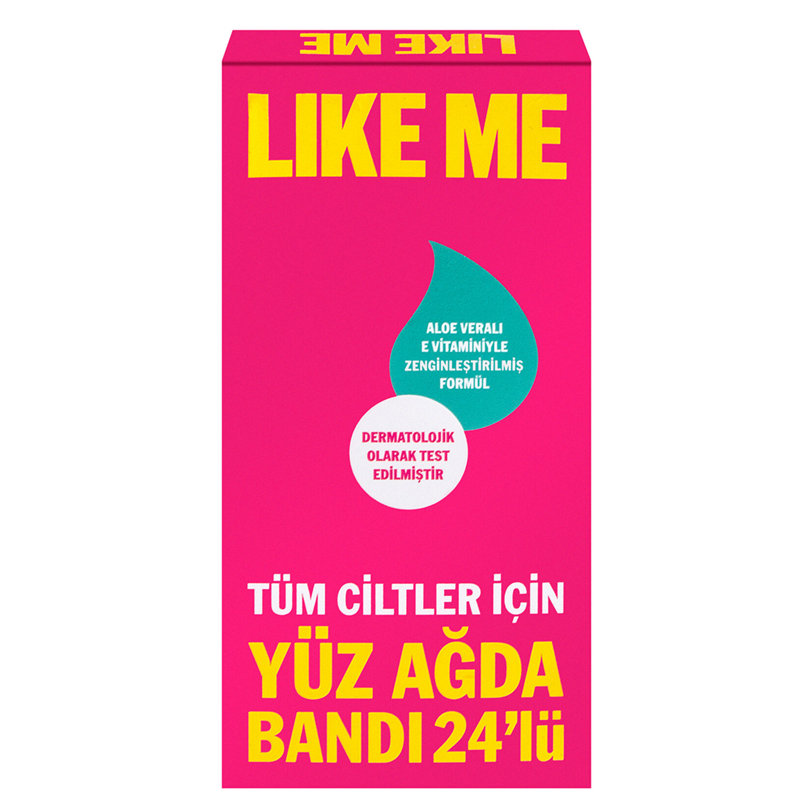 Like Me Tüm Ciltler İçin 24'lü Yüz Ağda Bandı