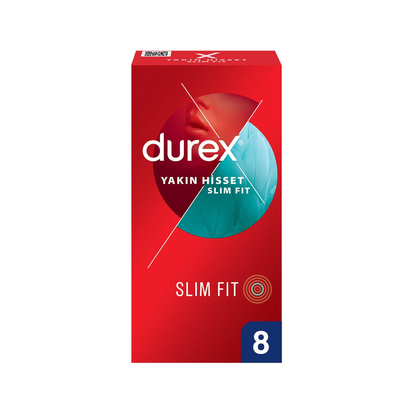 Durex Yakın Hisset Slim Fit Prezervatif 8'li