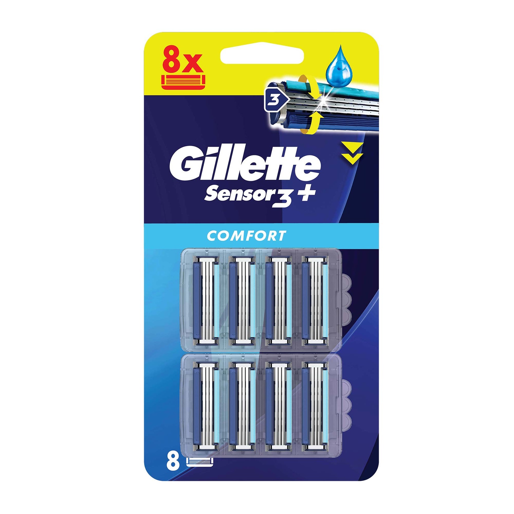 Gillette Sensor3 Plus Comfort 8'li Bıçak