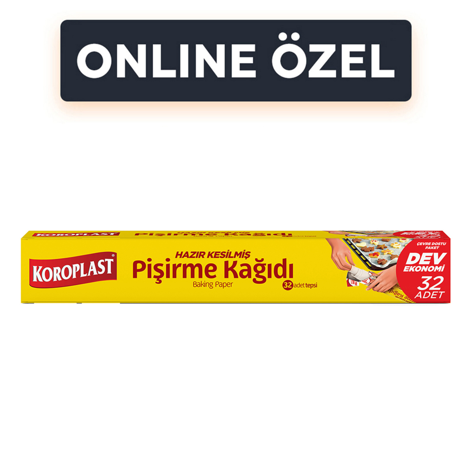 Koroplast Pişirme Kağıdı Hazır Kesilmiş 32'li