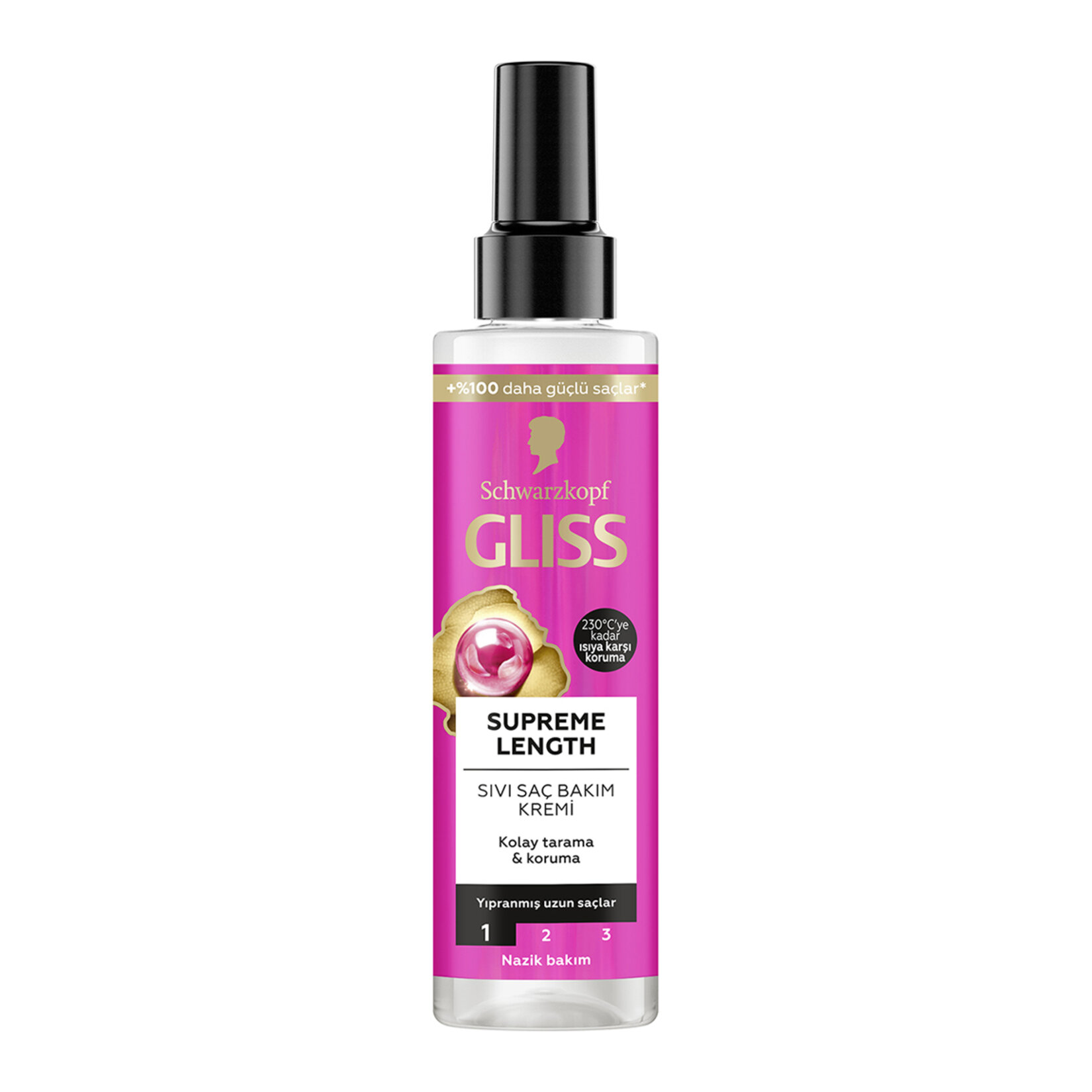 Gliss Supreme Length Sıvı Saç Bakım Kremi -  Biotin Kompleksi ve Şakayık Çiçeği Özü ile 200 Ml