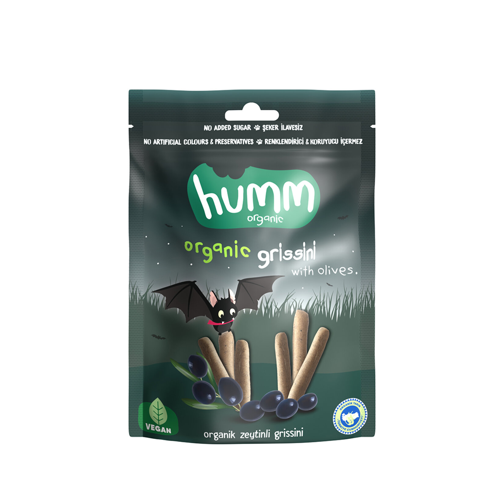 Humm Organic Organik Grissini Zeytinli  55 G