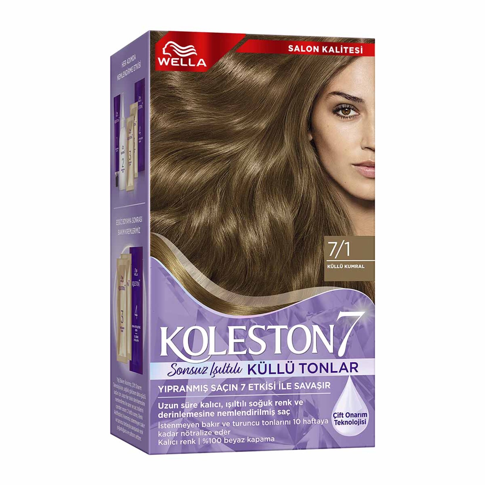 Koleston Supreme Sonsuz Işıltılı Küllü Tonlar Saç Boyası 7/1 Küllü Kumral 135 Ml