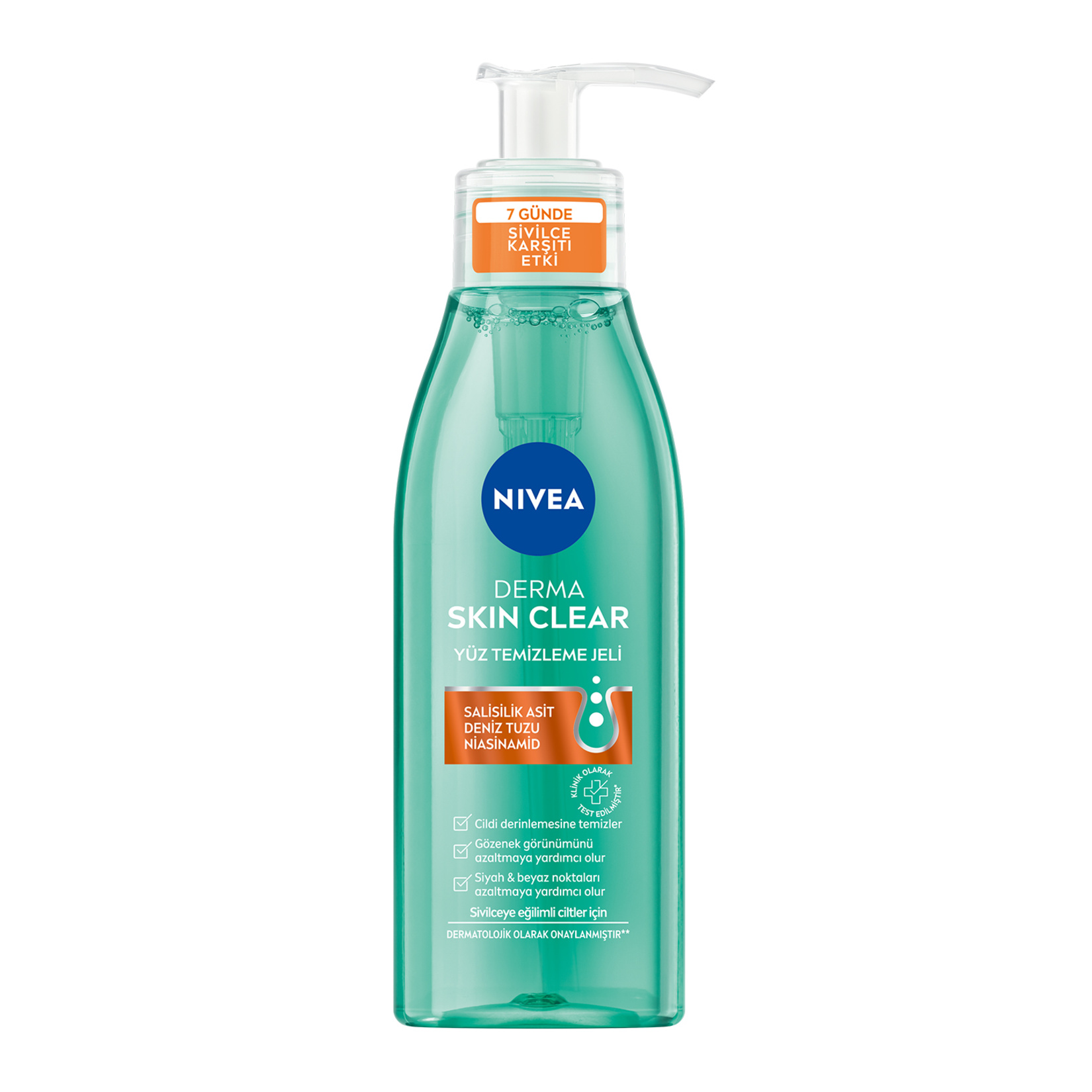 NIVEA Derma Skin Clear Sivilce Karşıtı Yüz Temizleme Jeli 150ml