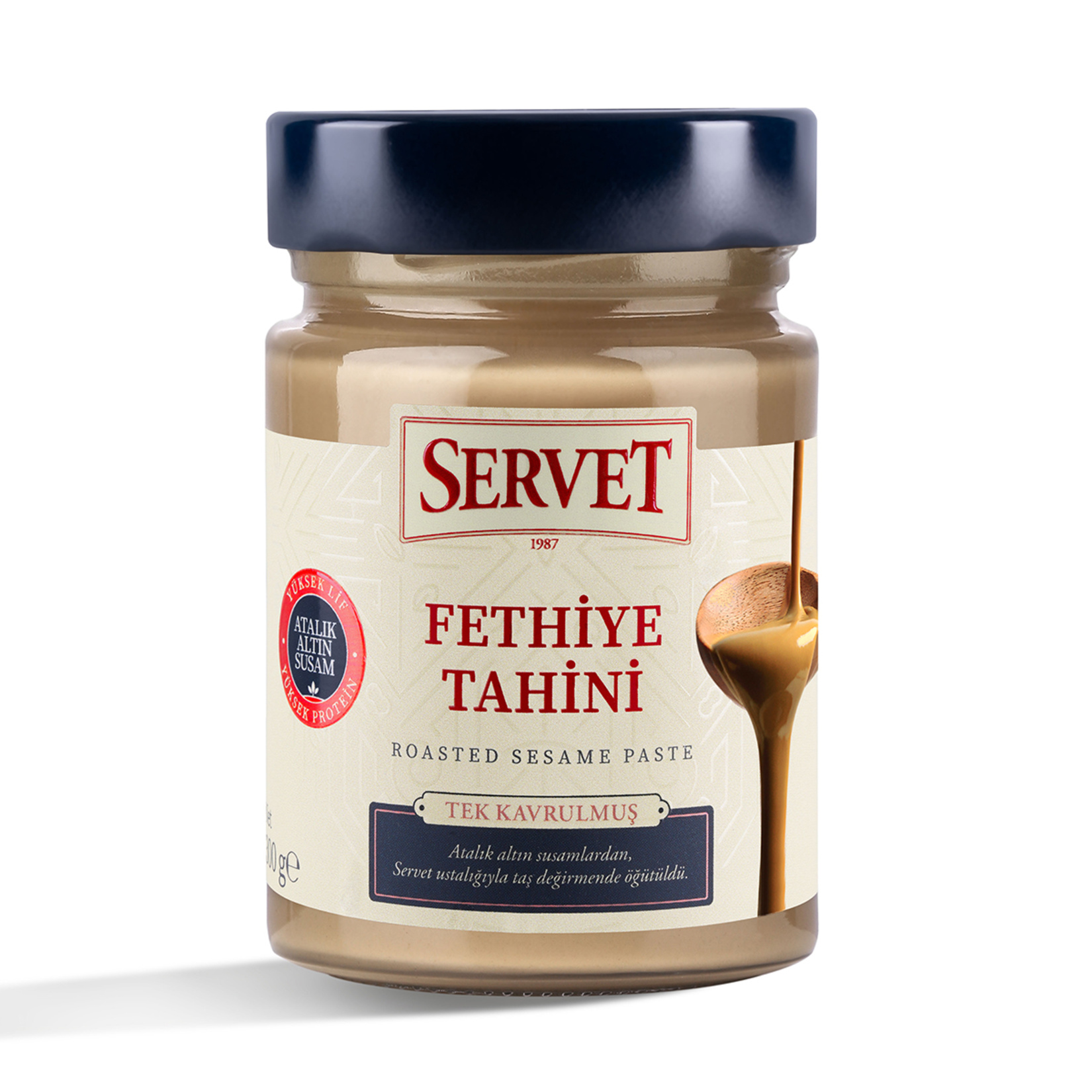 Servet Şekerleme Tek Kavrulmuş Fethiye Tahini 300 G