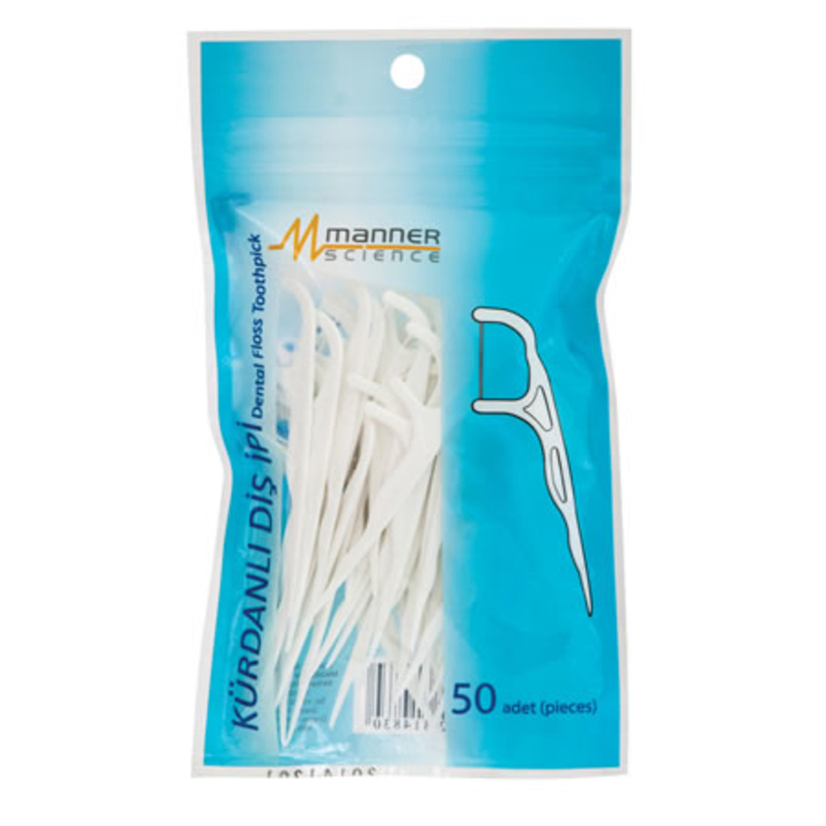 Manner Scıence Diş İpli Kürdan Poşet 50'li