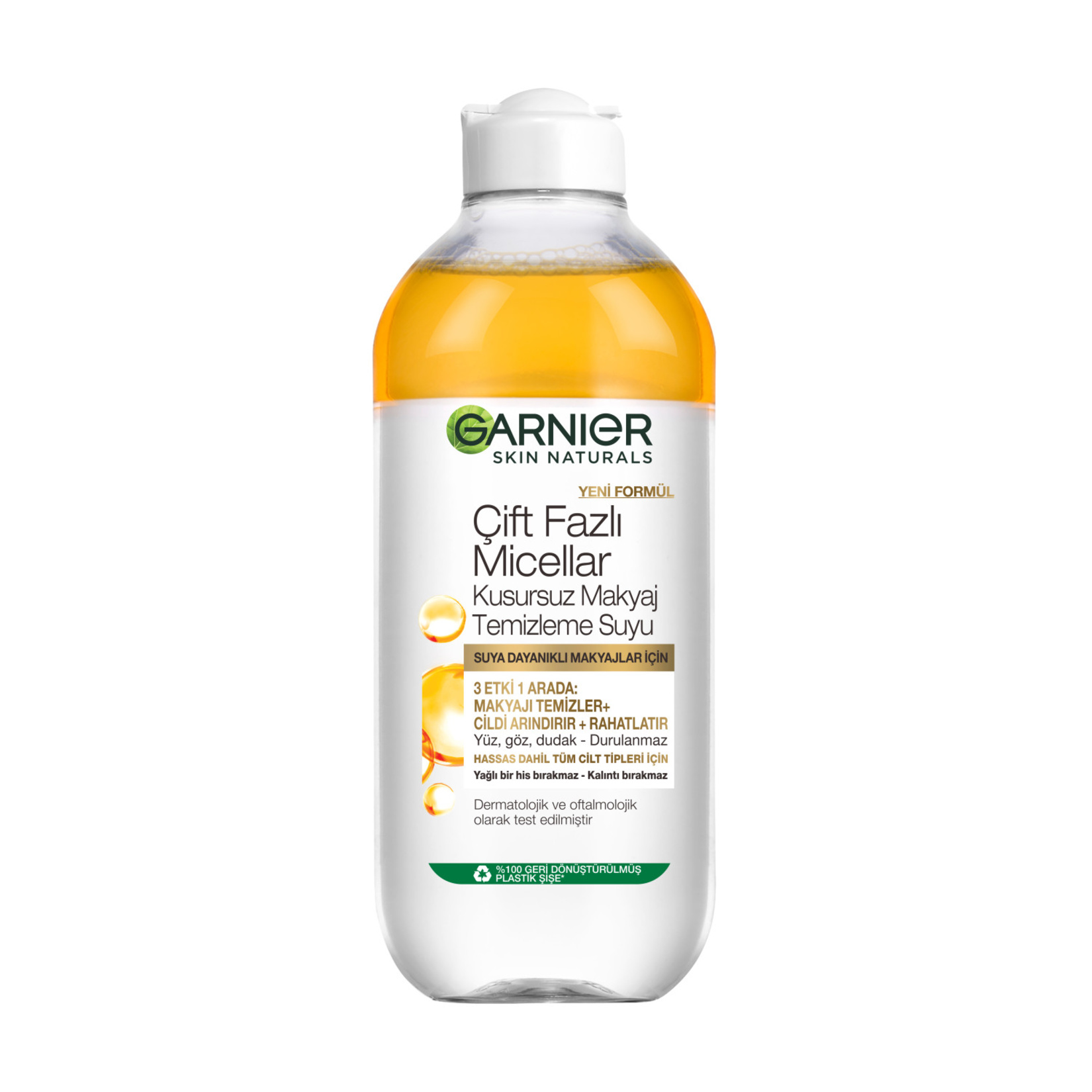 Garnier Çift Fazlı Micellar Kusursuz Makyaj Temizleme Suyu 400ML