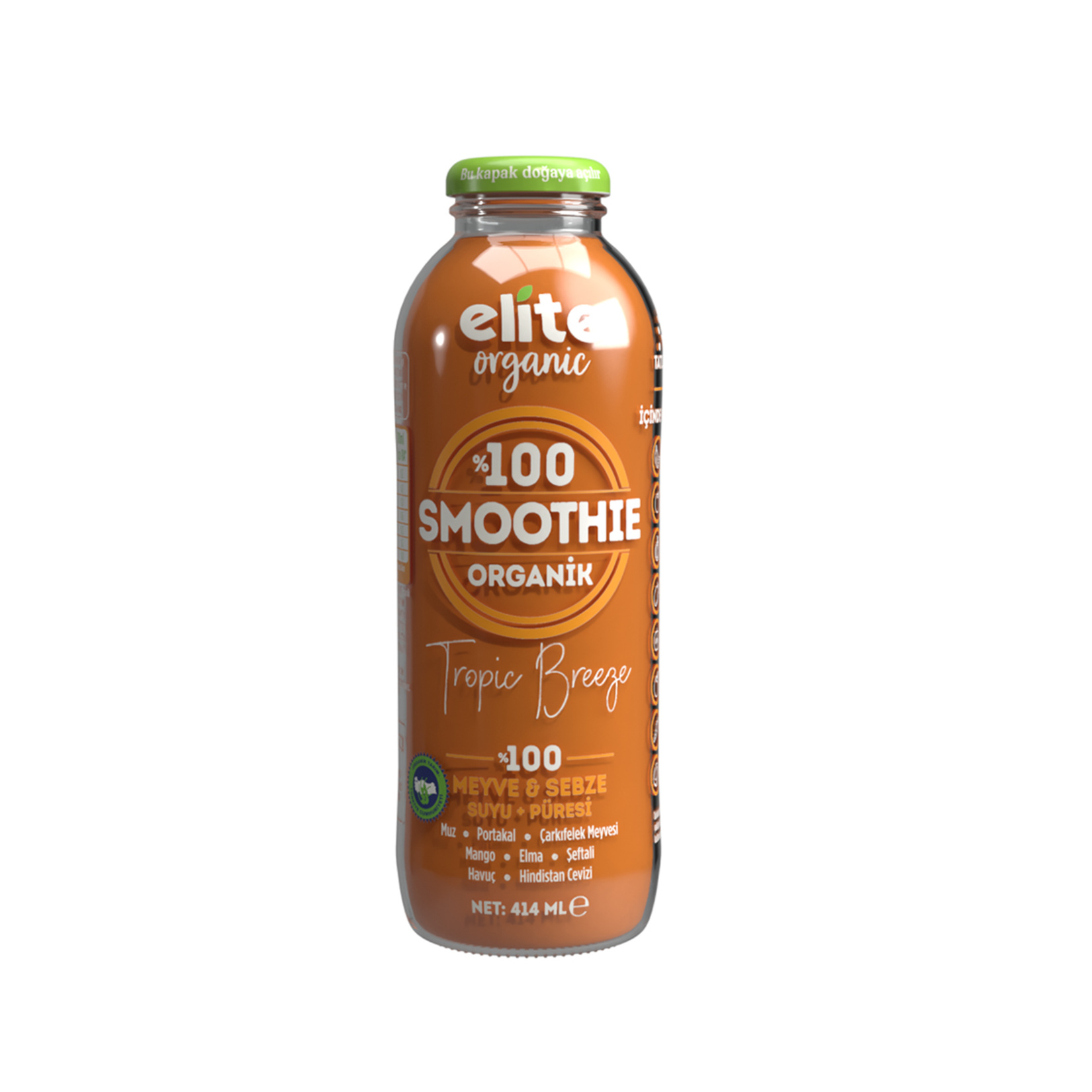Elite Organik Smoothie Tropic Breeze 414 Ml