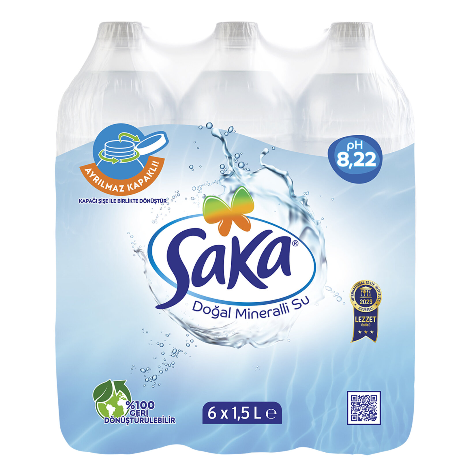 Saka Doğal Mineralli Su 6 x 1,5 L
