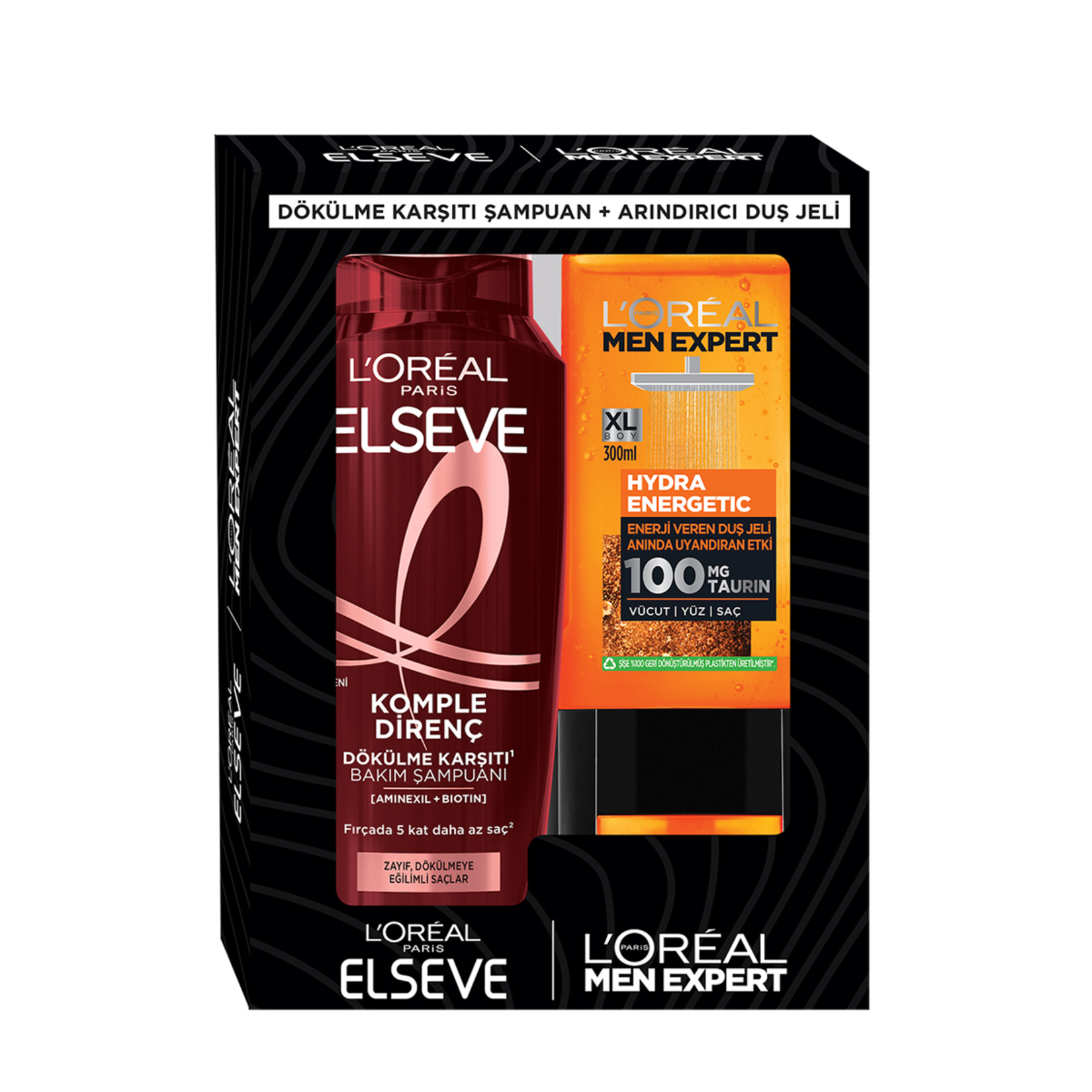 L'oreal Hydra Energetic Duş Jeli 300 Ml + Elseve Şampuan400 Ml
