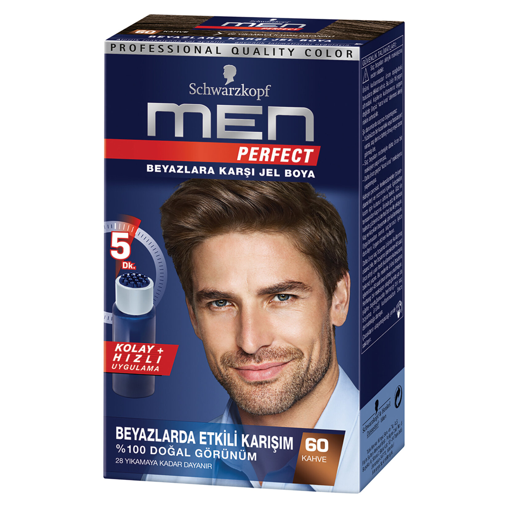 Men Perfect 60 Kahve Erkek Saç Boyası 80 Ml