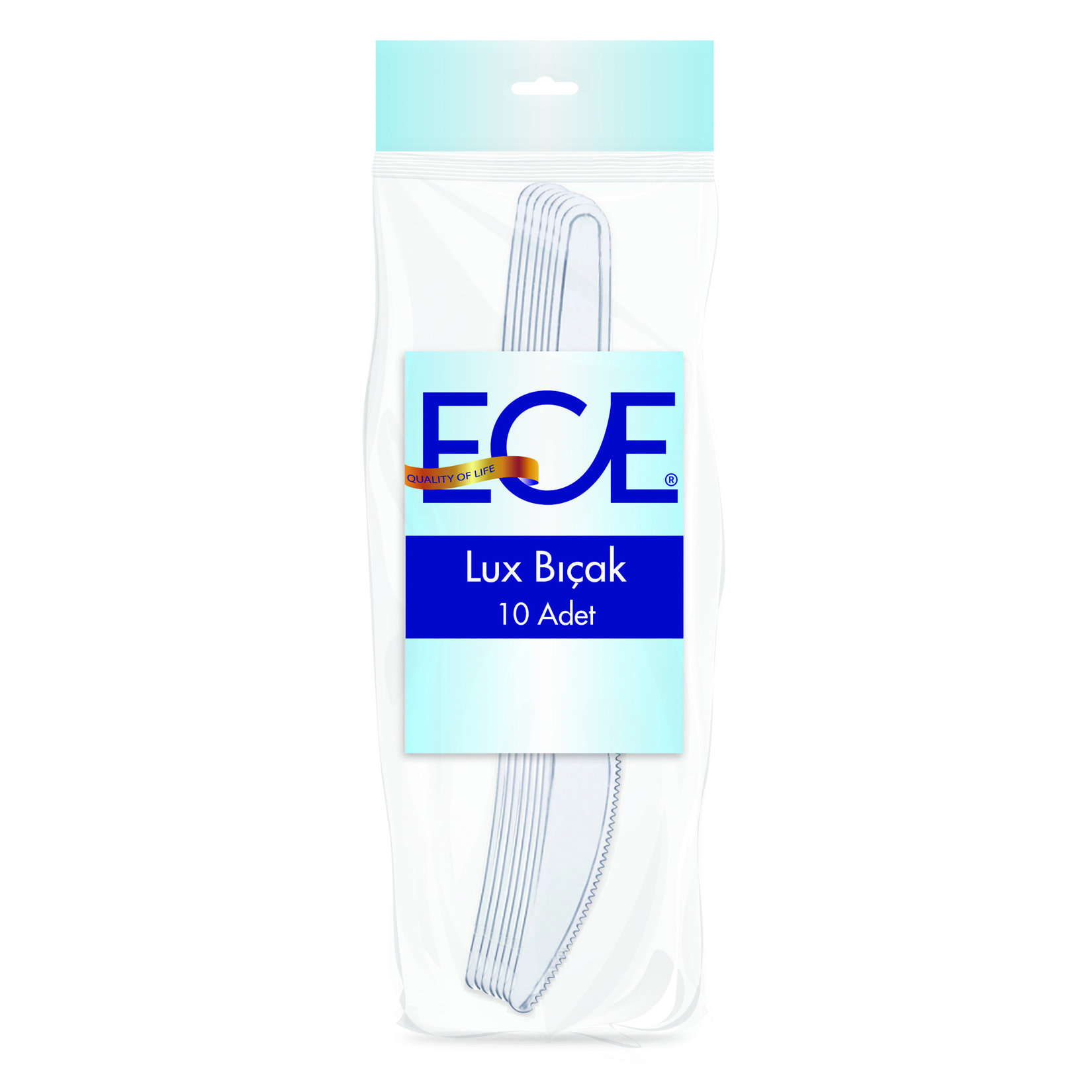Ece Lüks Plastik Bıçak 10'lu