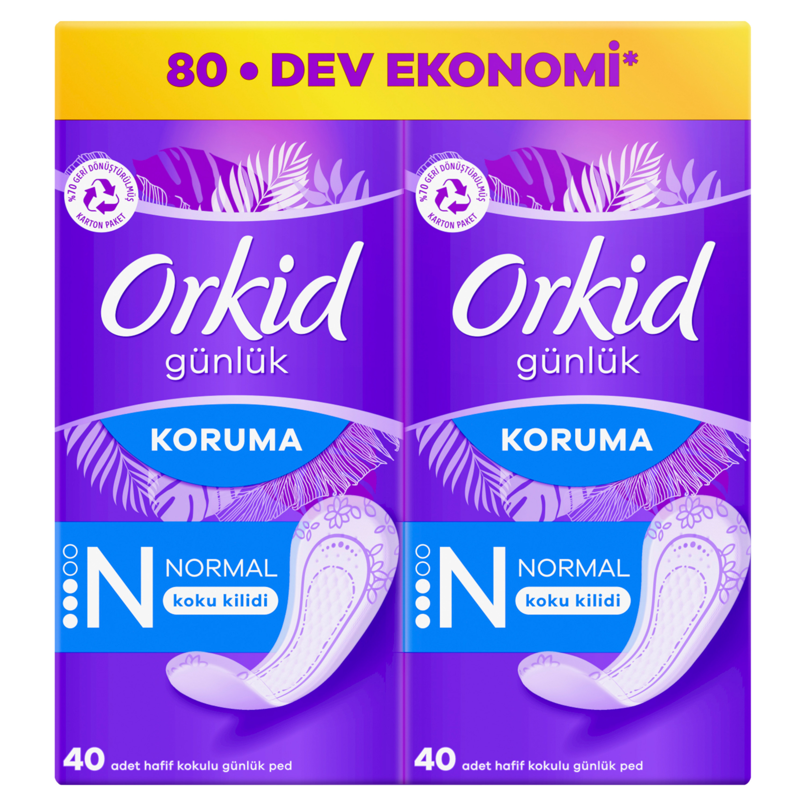 Orkid Günlük Koruma Süper Ekonomik Normal 80'li