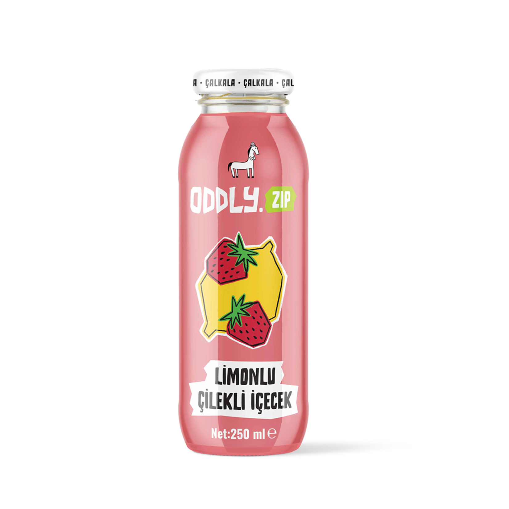 Oddly.Zip Limonlu Çilekli İçecek Cam 250 Ml