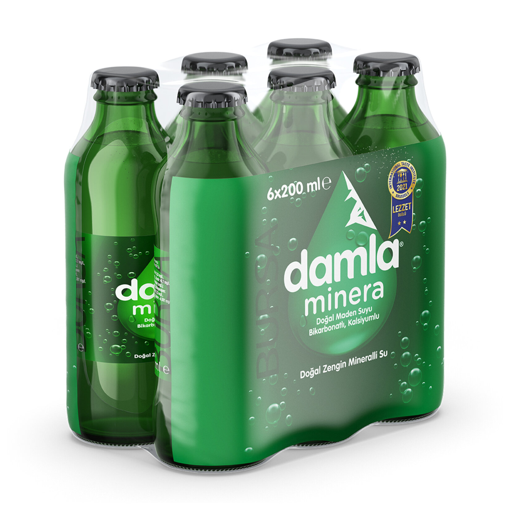 Damla Minera Mineralli Su 6 x 200 Ml