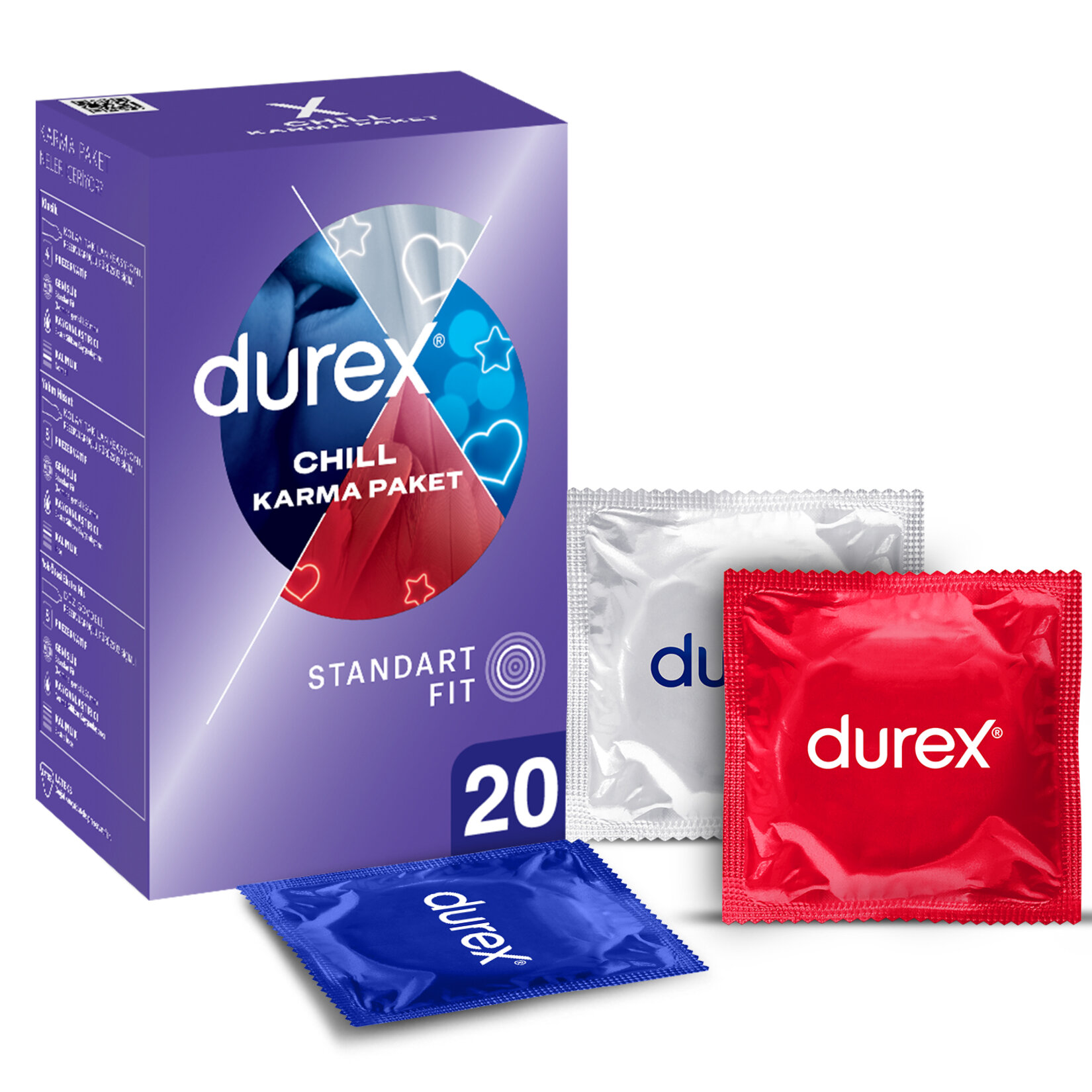 Durex Chill Karma Paket Prezervatif 20'li