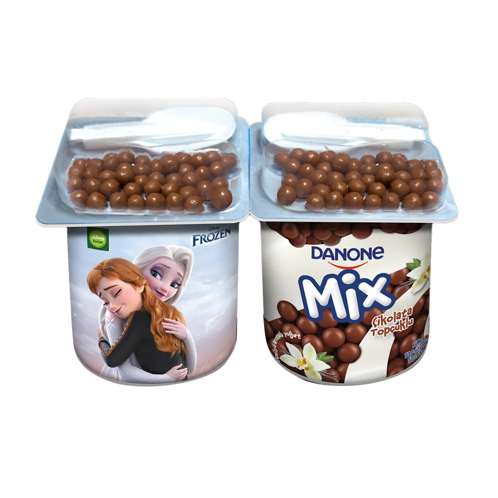 Danone Mix Çikolata Toplu Vanilya Aromalı Yoğurt 2x92.6 G