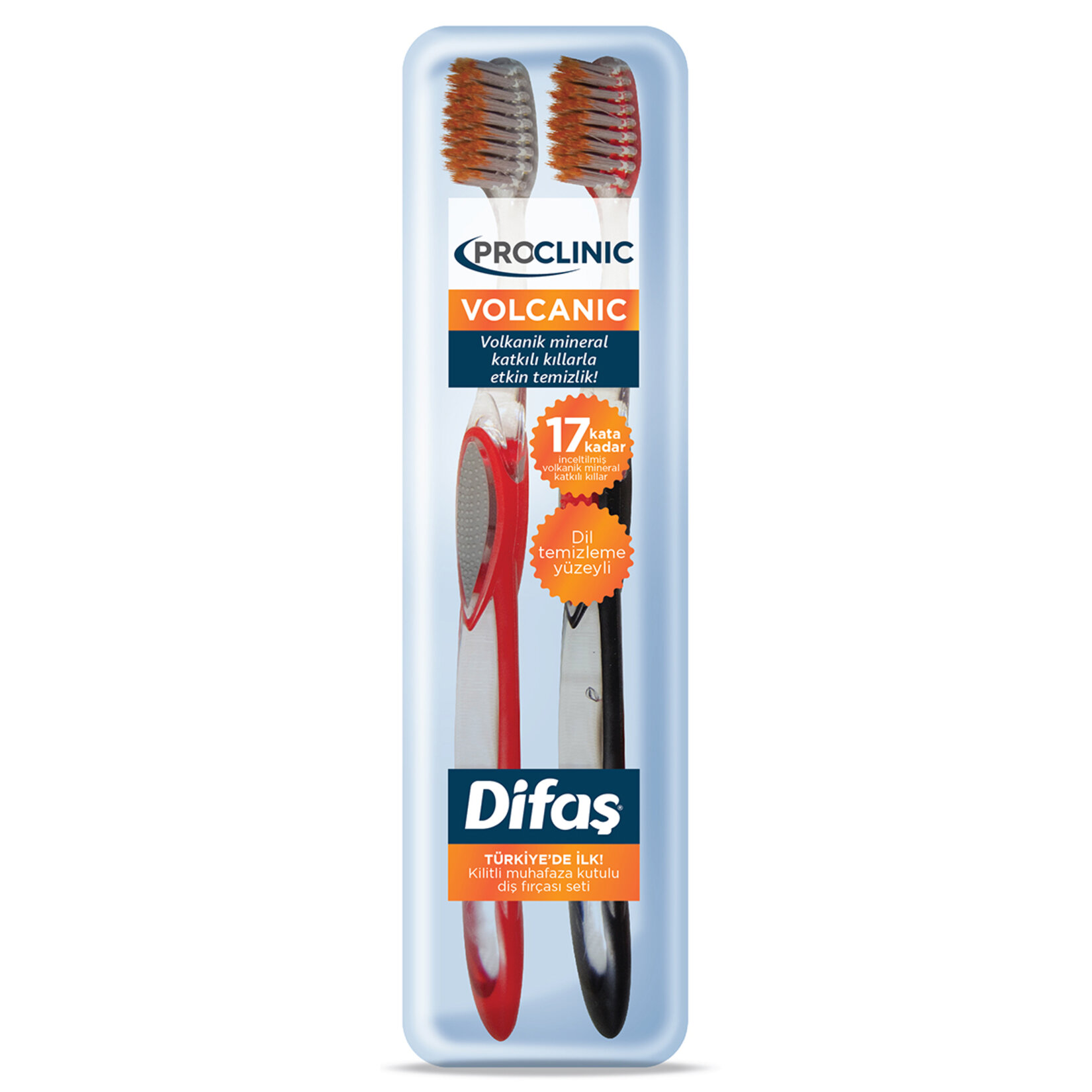 Difaş Proclınıc Volcanıc Diş Fırçası 1+1