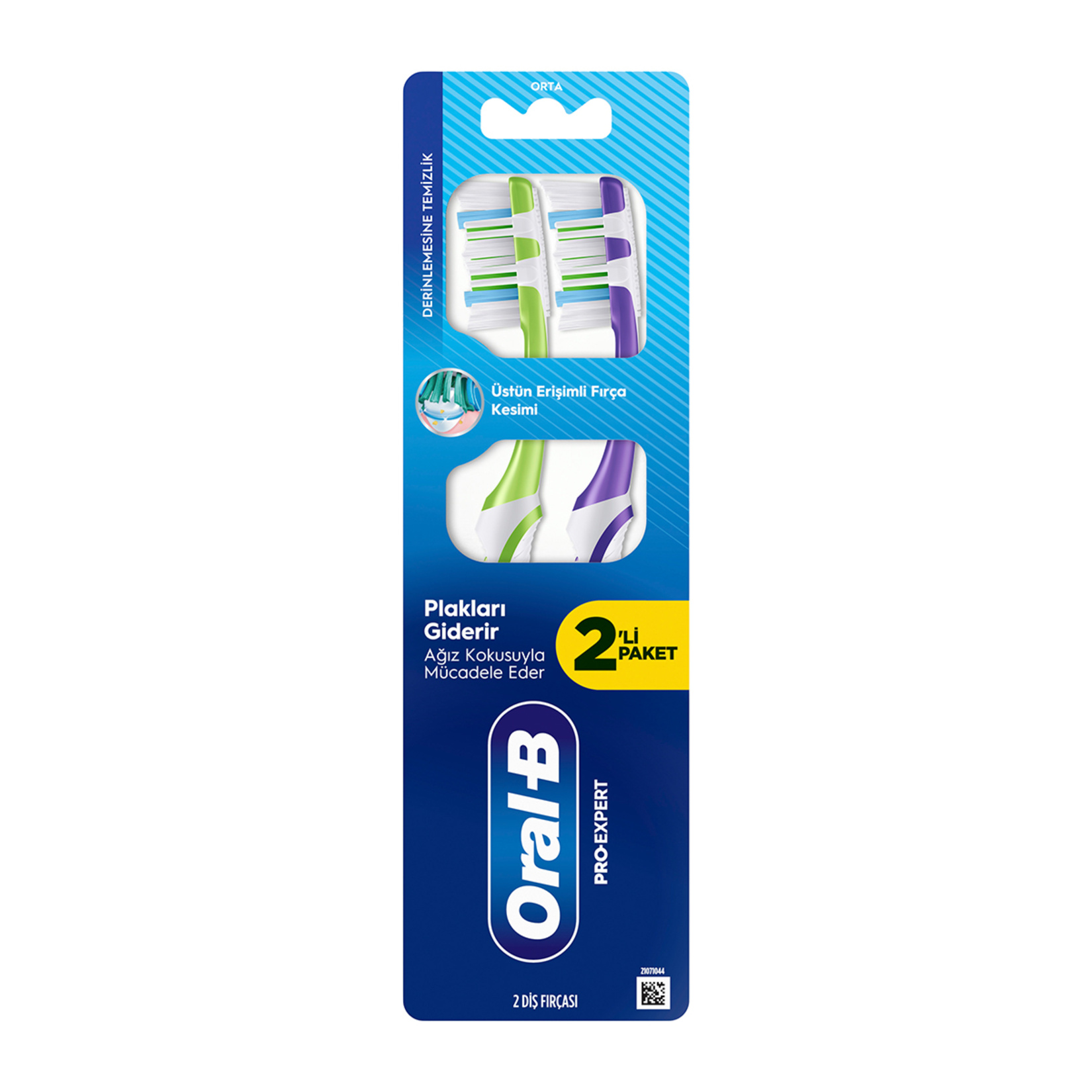 Oral-B Pro-Expert Derinlemesine Temizlik Diş Fırçası Orta 2'li